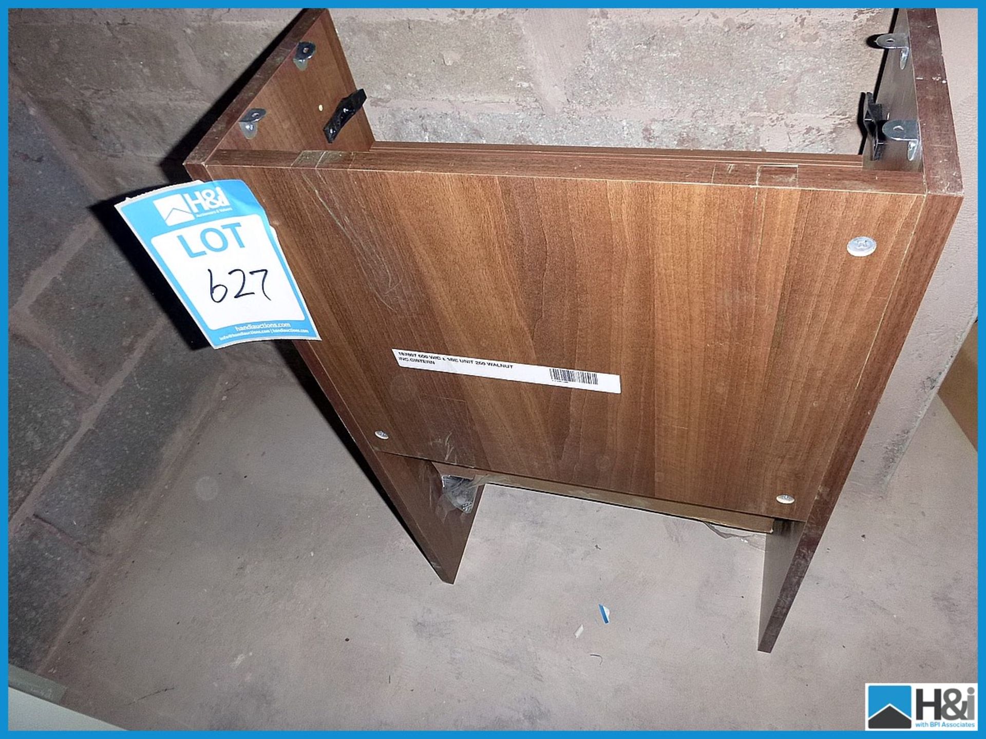 500mm W/C Base Unit In Walnut,Including Cistern RRP £30 Appraisal: Viewing Essential Serial No: NA