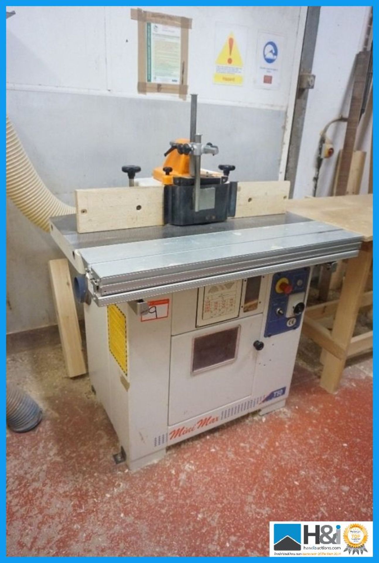 SCM Minimax T50 spindle Moulder with sliding carriage. 3 phase. Tooling not included. Comes - Image 2 of 5