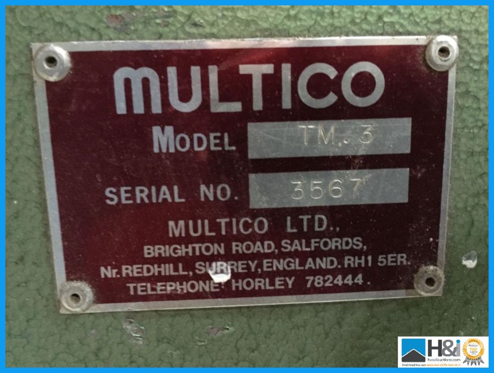 Compact Multico TM3 two head tenoner with cutter blocks. 3 phase. Appraisal: Viewing Essential - Image 6 of 6
