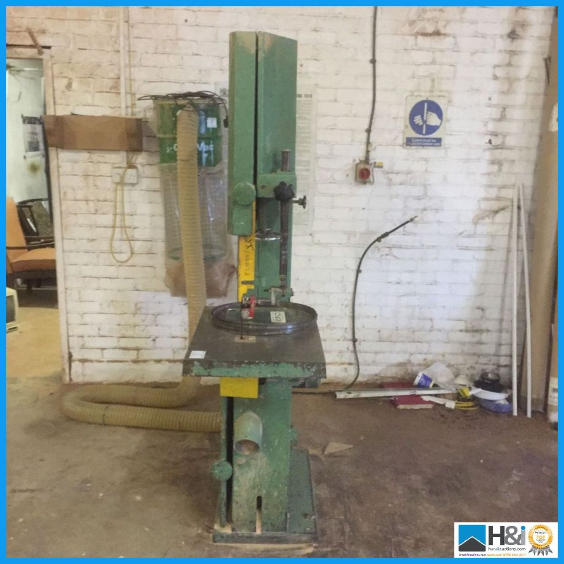 Wadkin C5 bandsaw. Appraisal: Viewing Essential Serial No: NA Location: Herefordshire Viewing: - Image 3 of 4