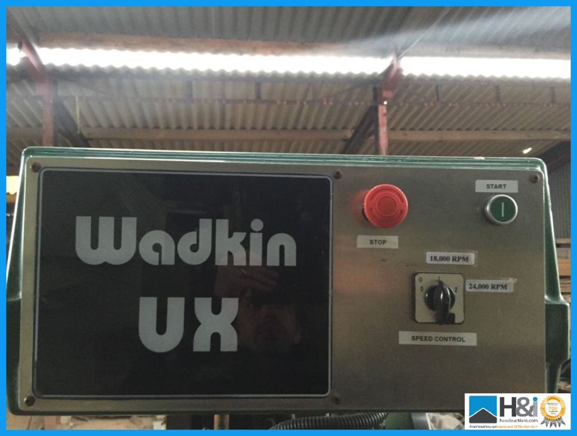 Wadkin UX overhead router with frequency changer. British built, heavy duty. 3 phase machine in good - Image 3 of 9