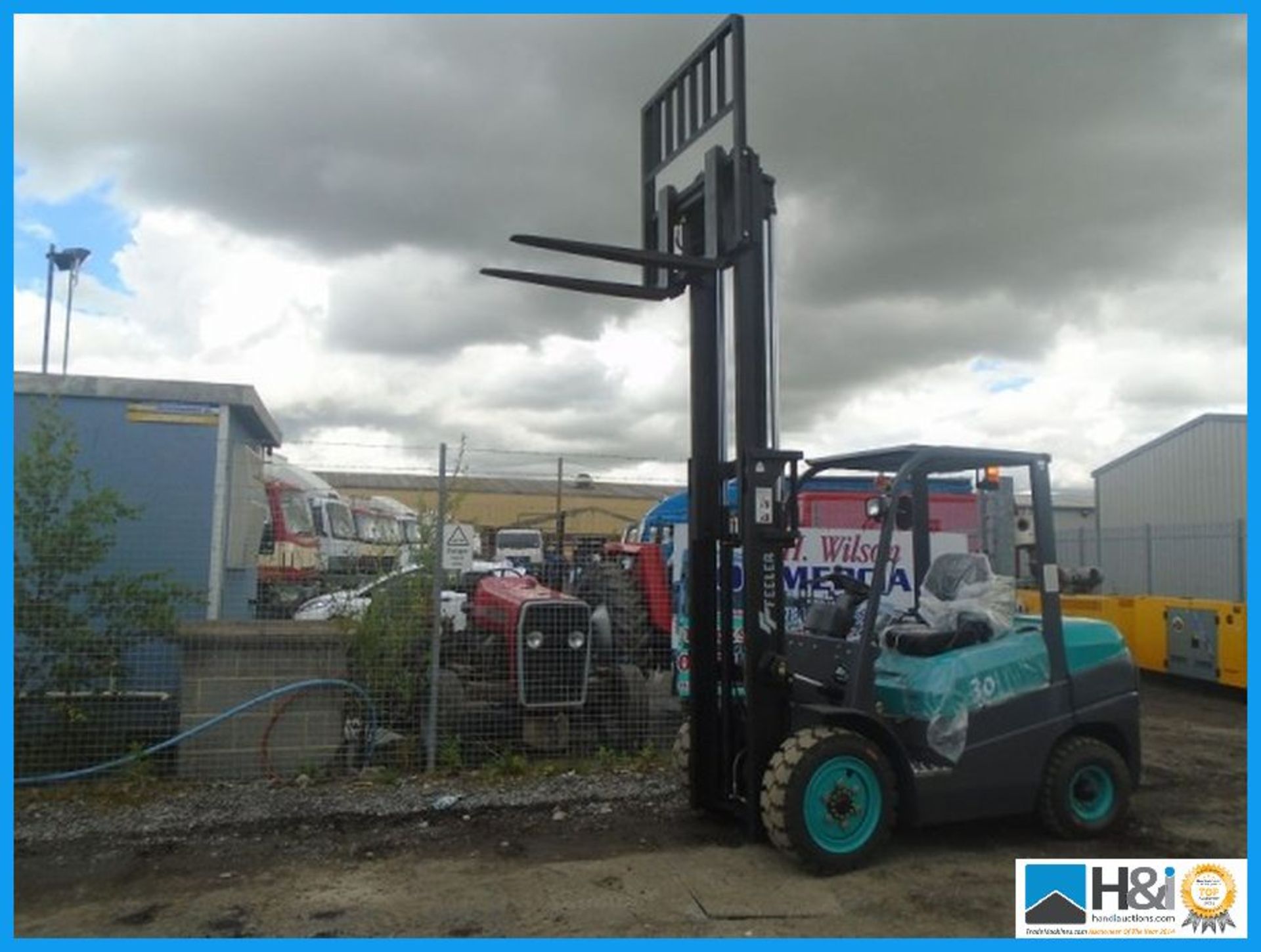 BRAND NEW, UNUSED, FEELER FD30 3T DIESEL FORK LIFT, CONTAINER SPEC MAST, YEAR: 2016,GREEN IN COLOUR, - Image 5 of 9