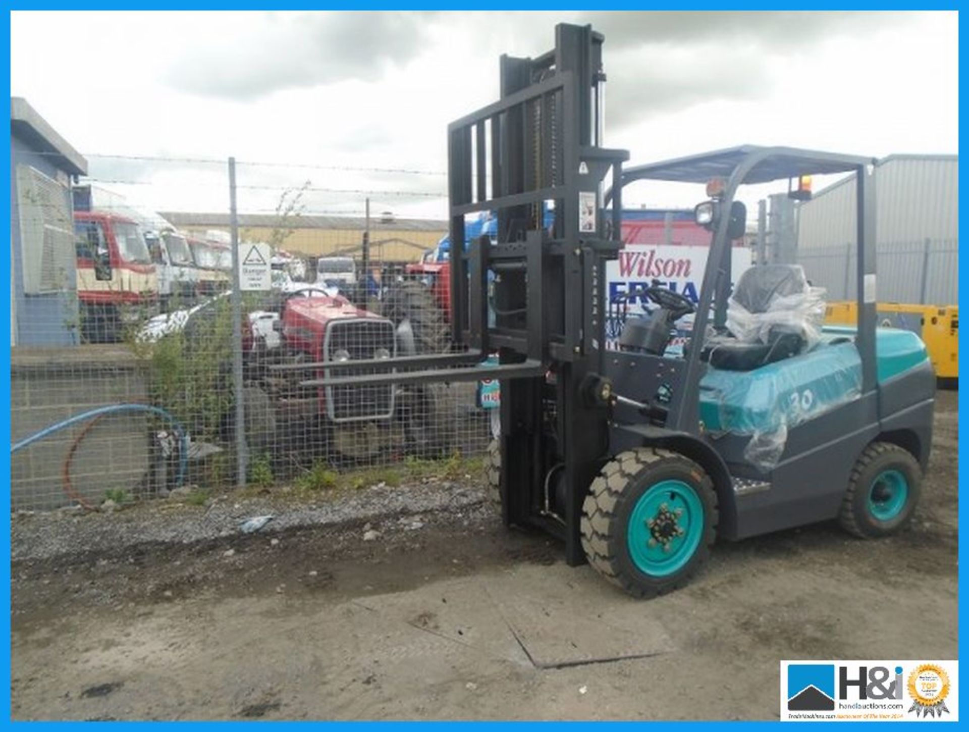 BRAND NEW, UNUSED, FEELER FD30 3T DIESEL FORK LIFT, CONTAINER SPEC MAST, YEAR: 2016,GREEN IN COLOUR, - Image 4 of 9