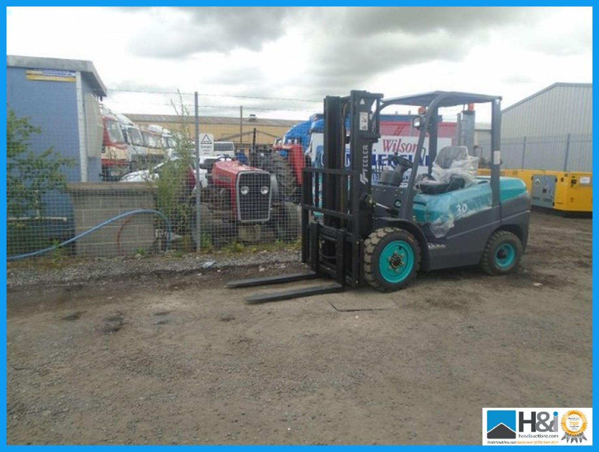 BRAND NEW, UNUSED, FEELER FD30 3T DIESEL FORK LIFT, CONTAINER SPEC MAST, YEAR: 2016,GREEN IN COLOUR, - Image 6 of 9