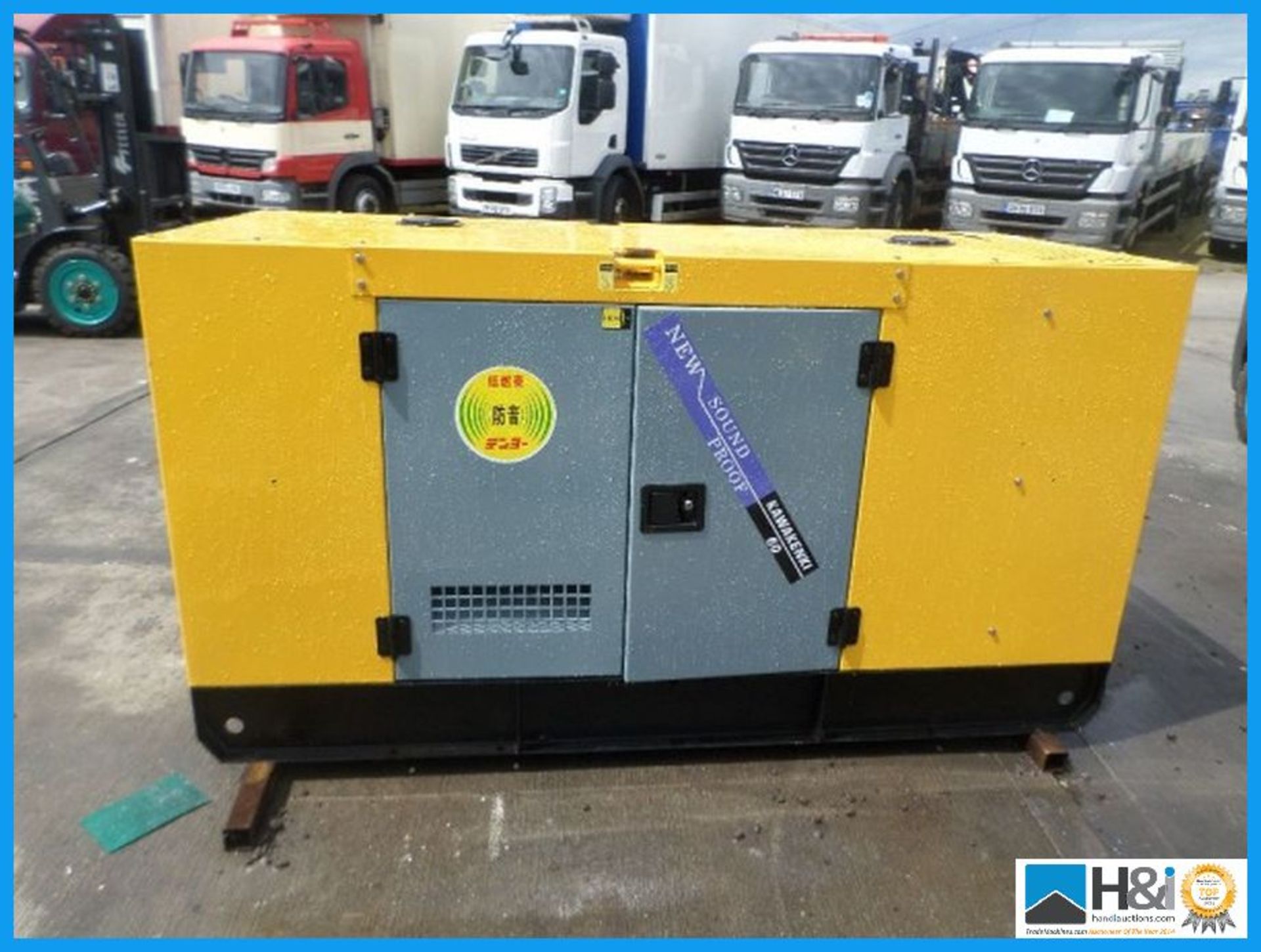 2016 new unused 60 kva kawakini generator, all ready for shipment, no oil, no water, no diesel in - Image 3 of 8