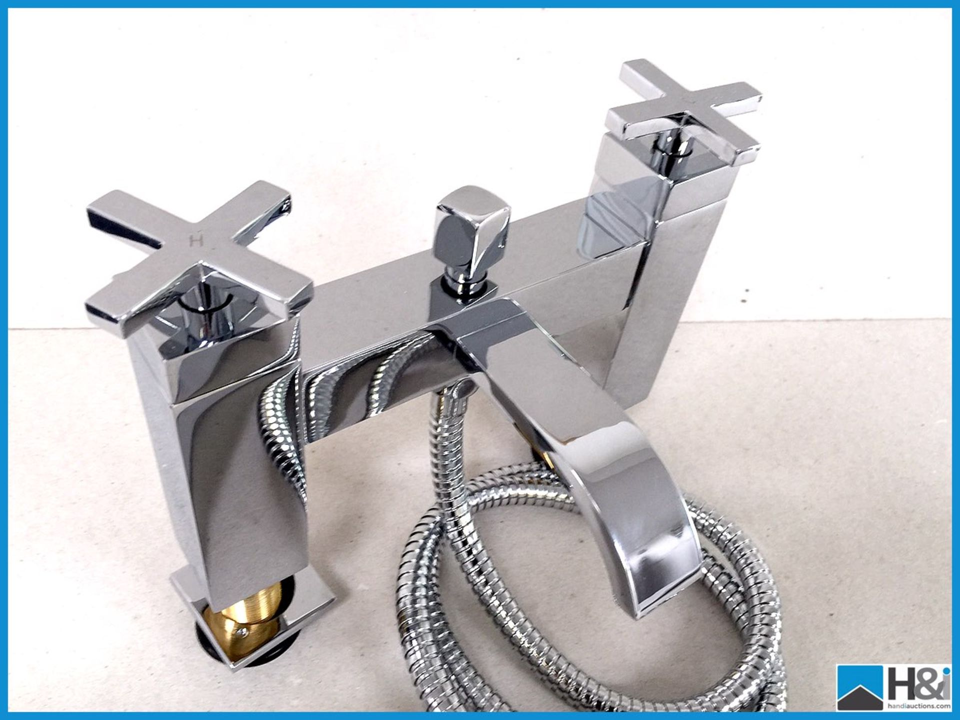 A beautiful Phoenix bath shower mixer tap set brand new in box polished chrome with contemporary - Image 2 of 5