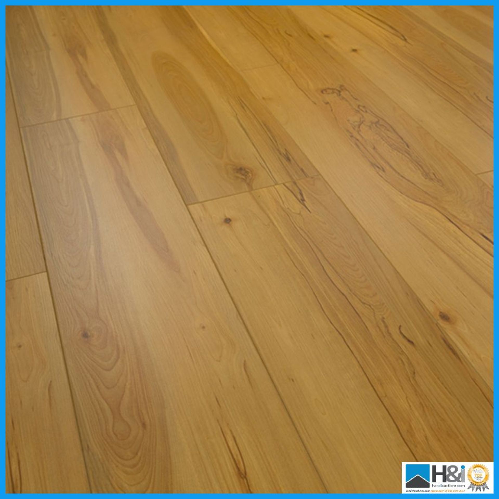 Laminate euro floor 8mm - colour -natures beech (4 packs x 2.73375sqm packs = 10.94sqm) RRP £25.99 - Image 2 of 2