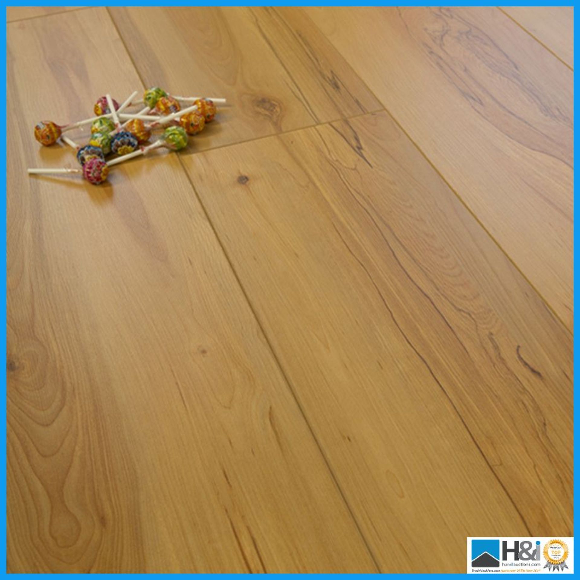 Laminate euro floor 8mm - colour -natures beech (4 packs x 2.73375sqm packs = 10.94sqm) RRP £25.99