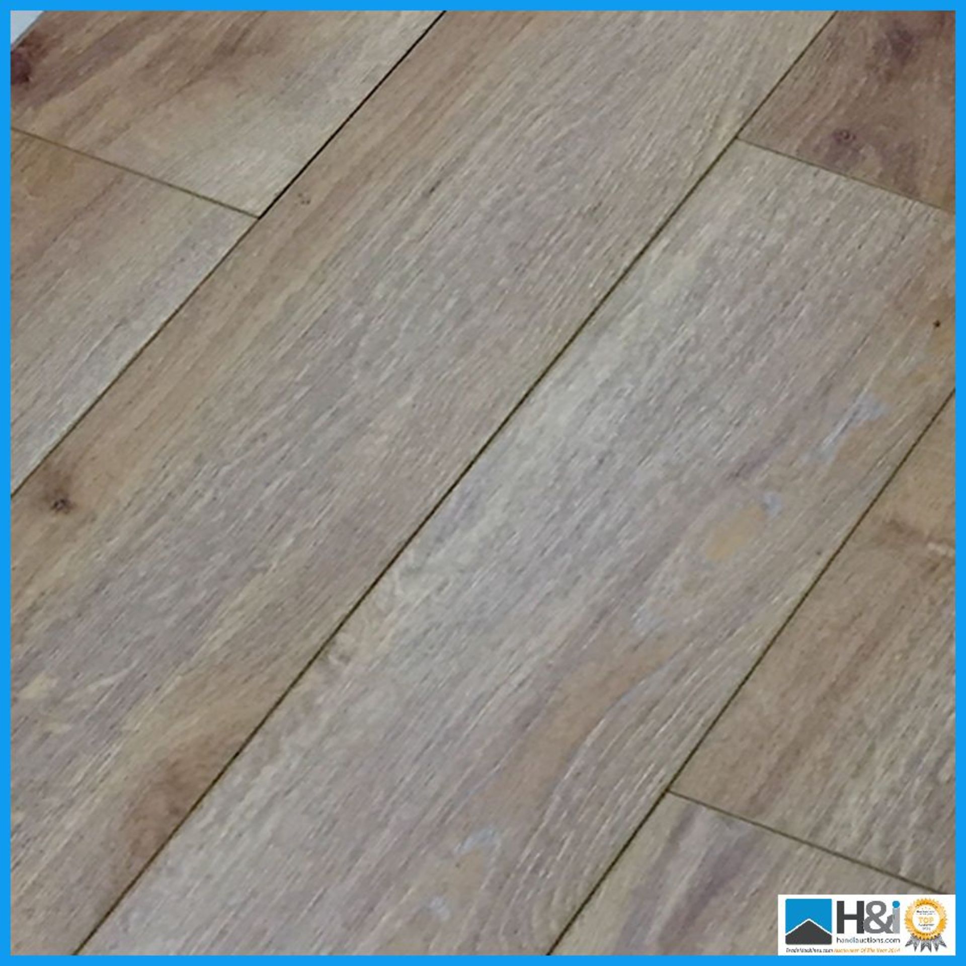 Laminate Borg and Klint 7mm Hawaii oak (9 packs x 1.08sqm = 9.72sqm) RRP £24.99 per sqm. - Image 2 of 2