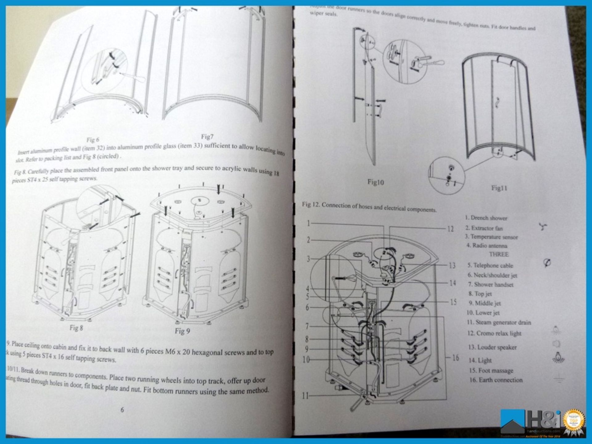 Biojet Sonata Serenade 2 person computer controlled steam cabin. Complete with radio, drench shower, - Image 3 of 7