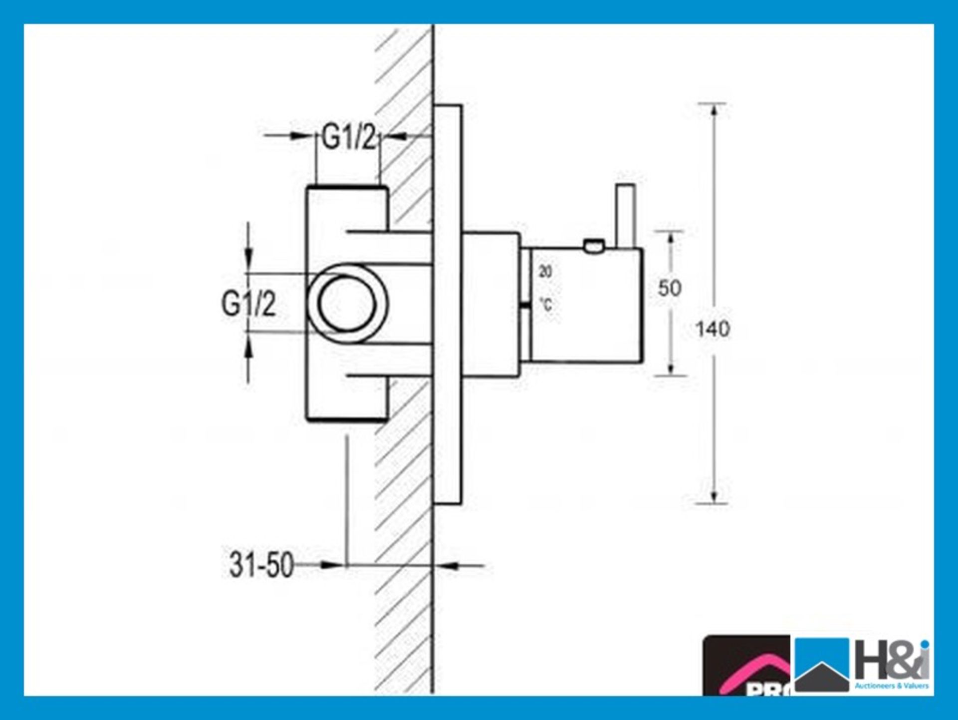 Beautiful Steinberg Concealed Thermostatic Shower Mixer, without Volume Control. 100.4200, RRP £ - Image 2 of 3