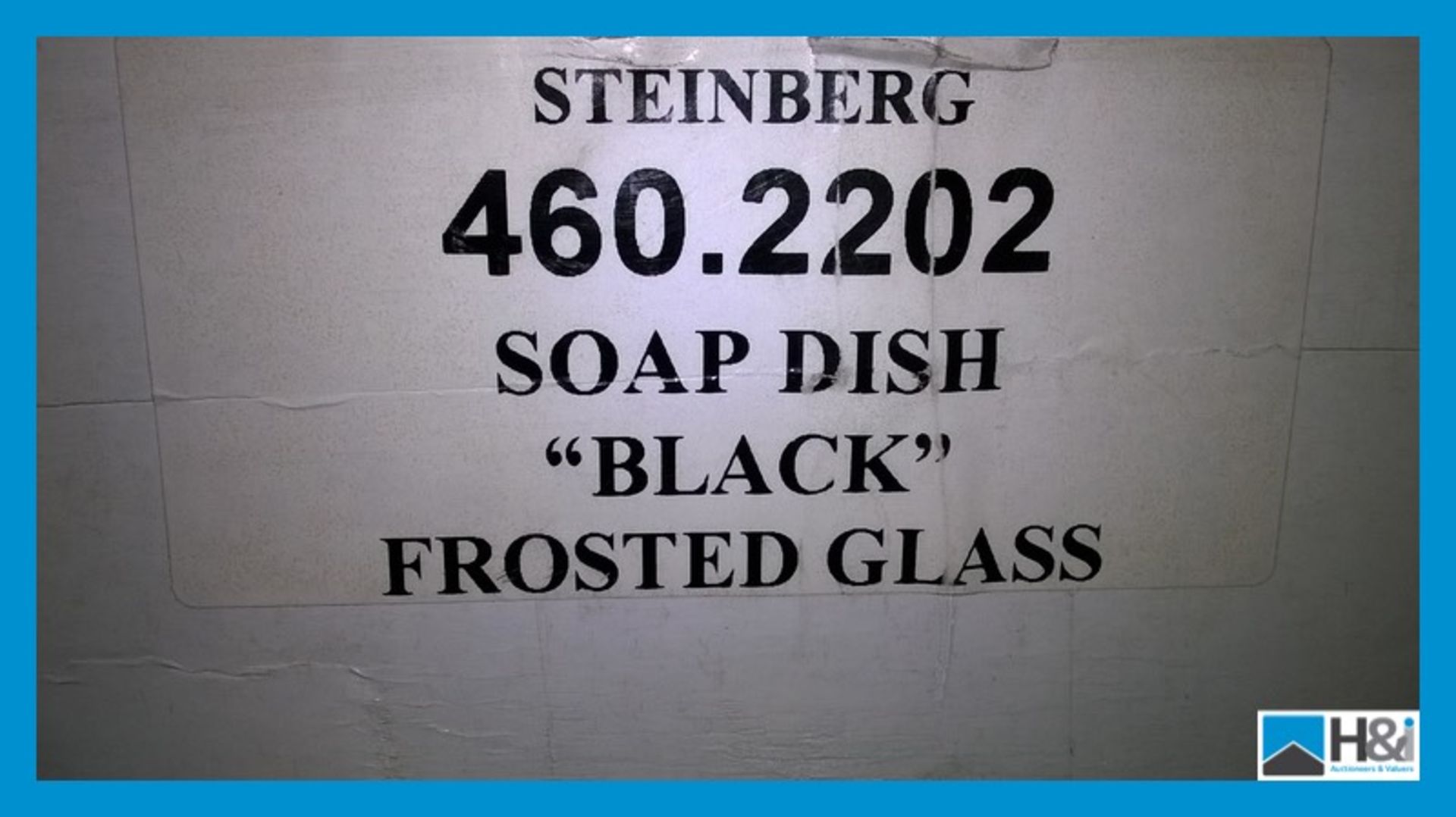 Unusual Steinberg Black Frosted Glass & Polished Chrome Soap Dish. 460 Appraisal: Viewing - Image 3 of 3