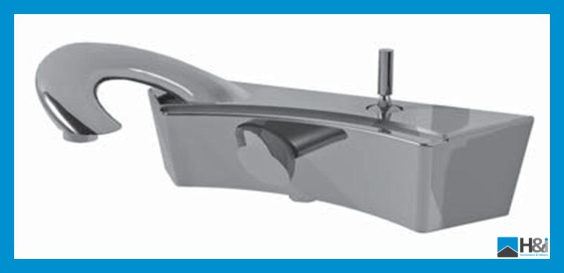 Italian Designer Ritmonio Paolo E Francesca Exposed Single Lever Bath Mixer in Polished Chrome,