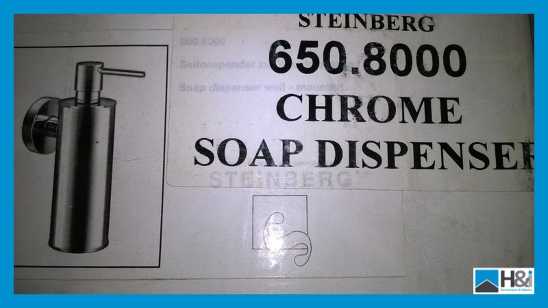 Steinberg Soap Dispenser in Polished Chrome. 650.8000, RRP £146.10 Brand New in Box Appraisal: - Image 3 of 3