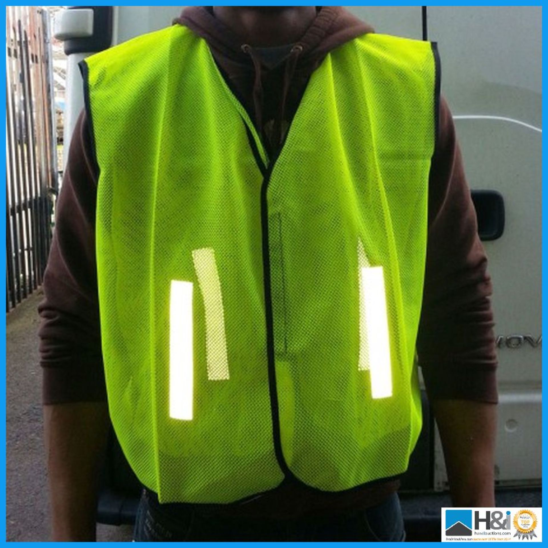 Pack of 5 Yellow Safety Vests. Product Specification; Yellow HI VIZ safety waistcoat. Sizes :XX