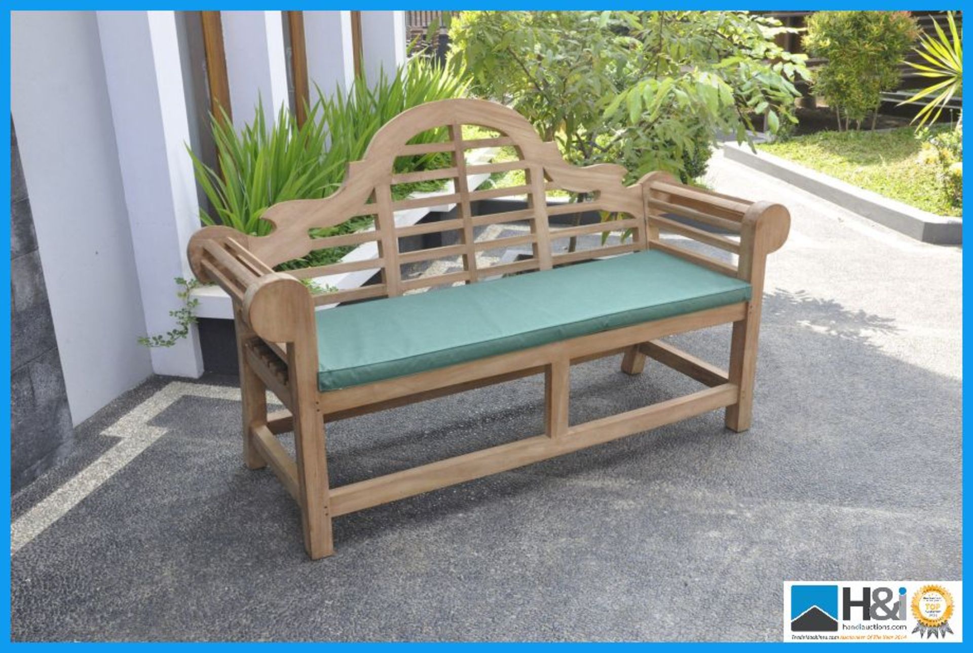 Cushion for Marlboro Bench. Made from Showerproof Polyester cover filled with high quality foam. For