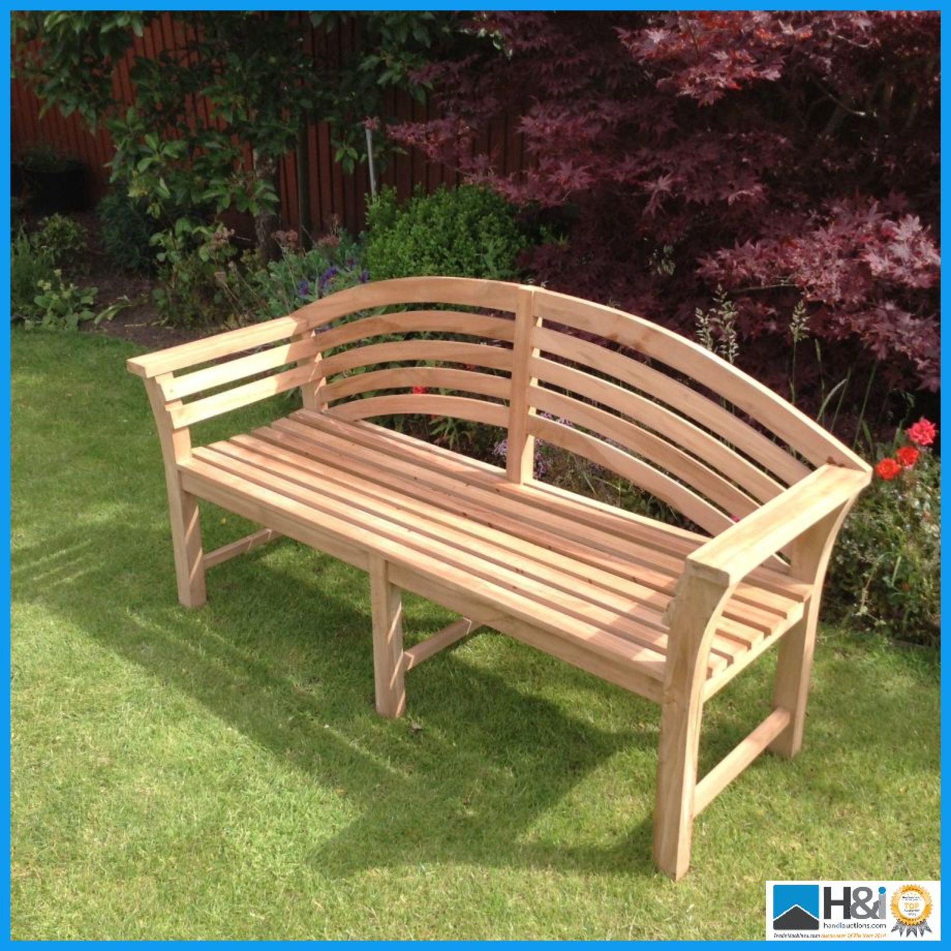Teak Princess Bench This solid teak bench will give a beautiful and elegant look to any Garden A