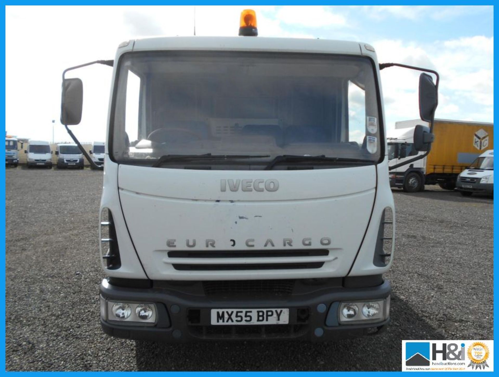 2005 '55' REG. IVECO FORD EURO CARGO 75E17. 20ft ALLOY DROPSIDE BODY. 566,500km. 2 OWNERS. MANUAL - Image 10 of 12