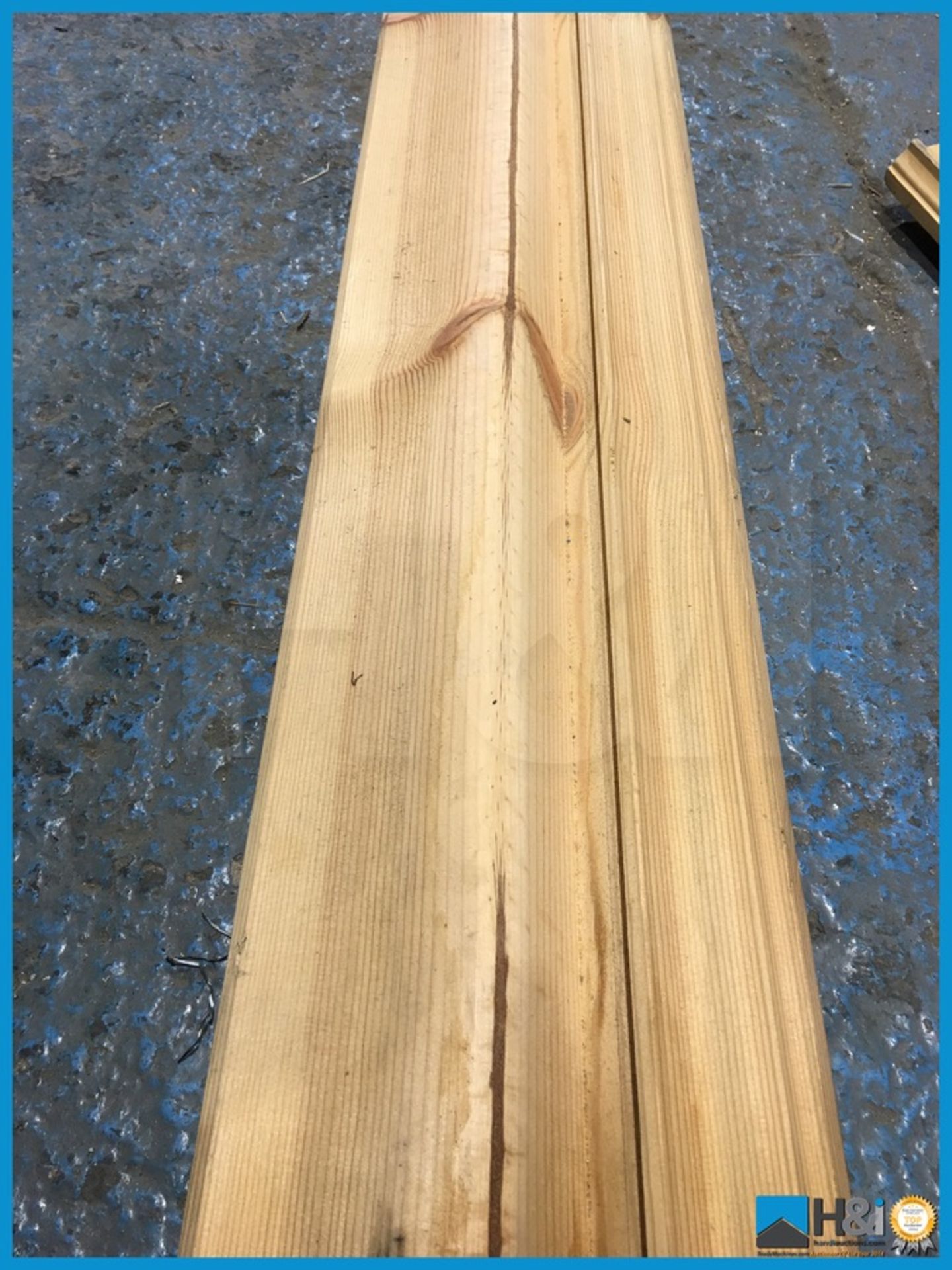 2 off lengths of solid pine cornice 4.2m x 200mm Appraisal: Viewing Essential Serial No: NA - Image 3 of 3