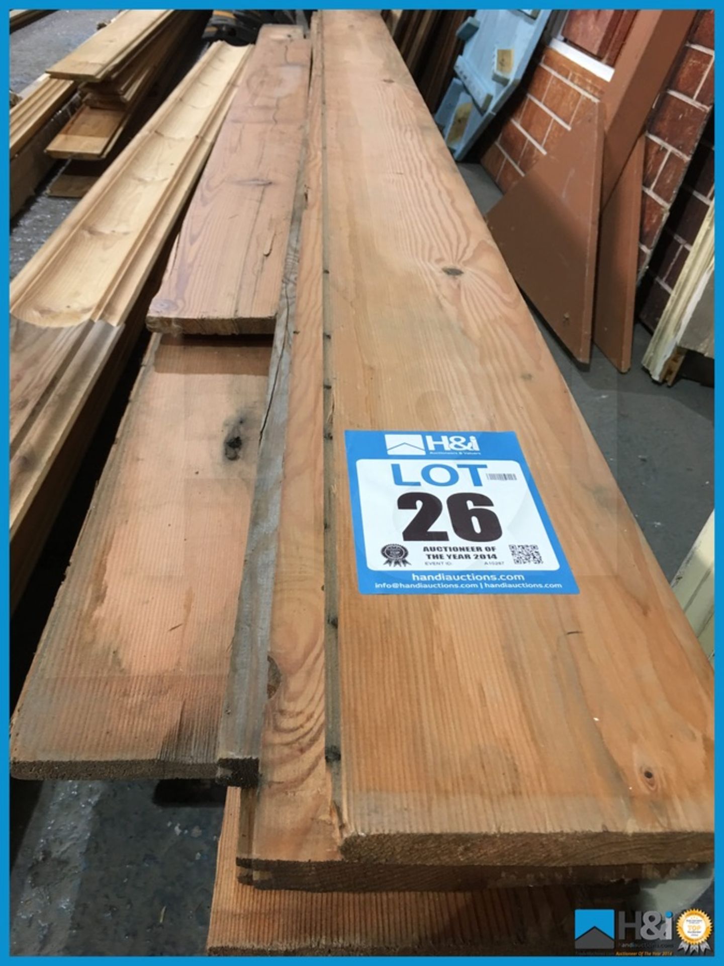 Good quantity of T&G reclaimed pitch pine flooring. Approx 10sq metres. Boards approx 6in wide