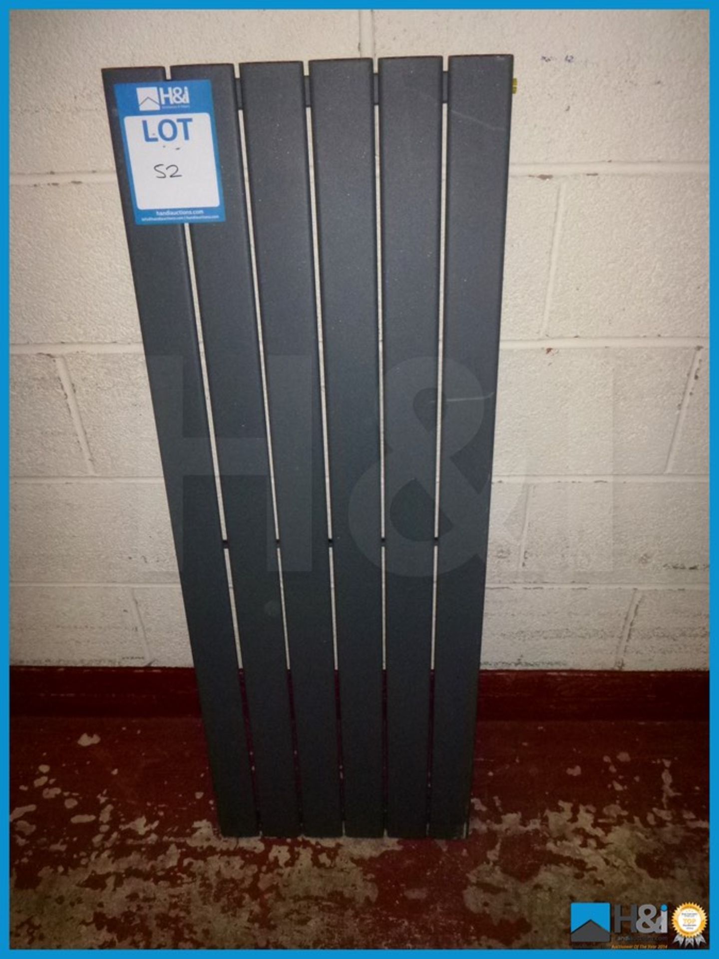 VOGUE ANTHRACITE DESIGNER RADIATOR, 1200X500 Appraisal: Good Serial No: NA Location: H&I Ltd.,