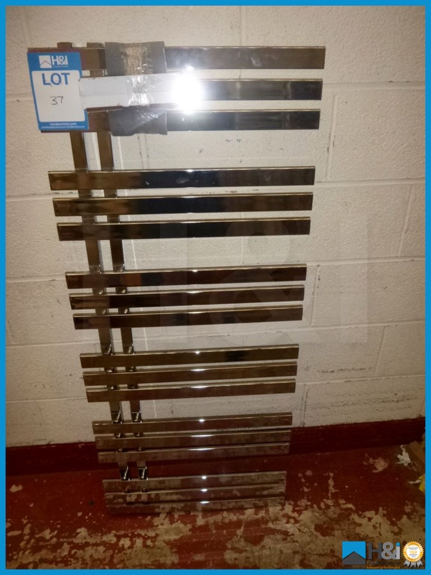 VOGUE CHROME DESIGNER RADIATOR, 1400X600 Appraisal: Good Serial No: NA Location: H&I Ltd., Unit