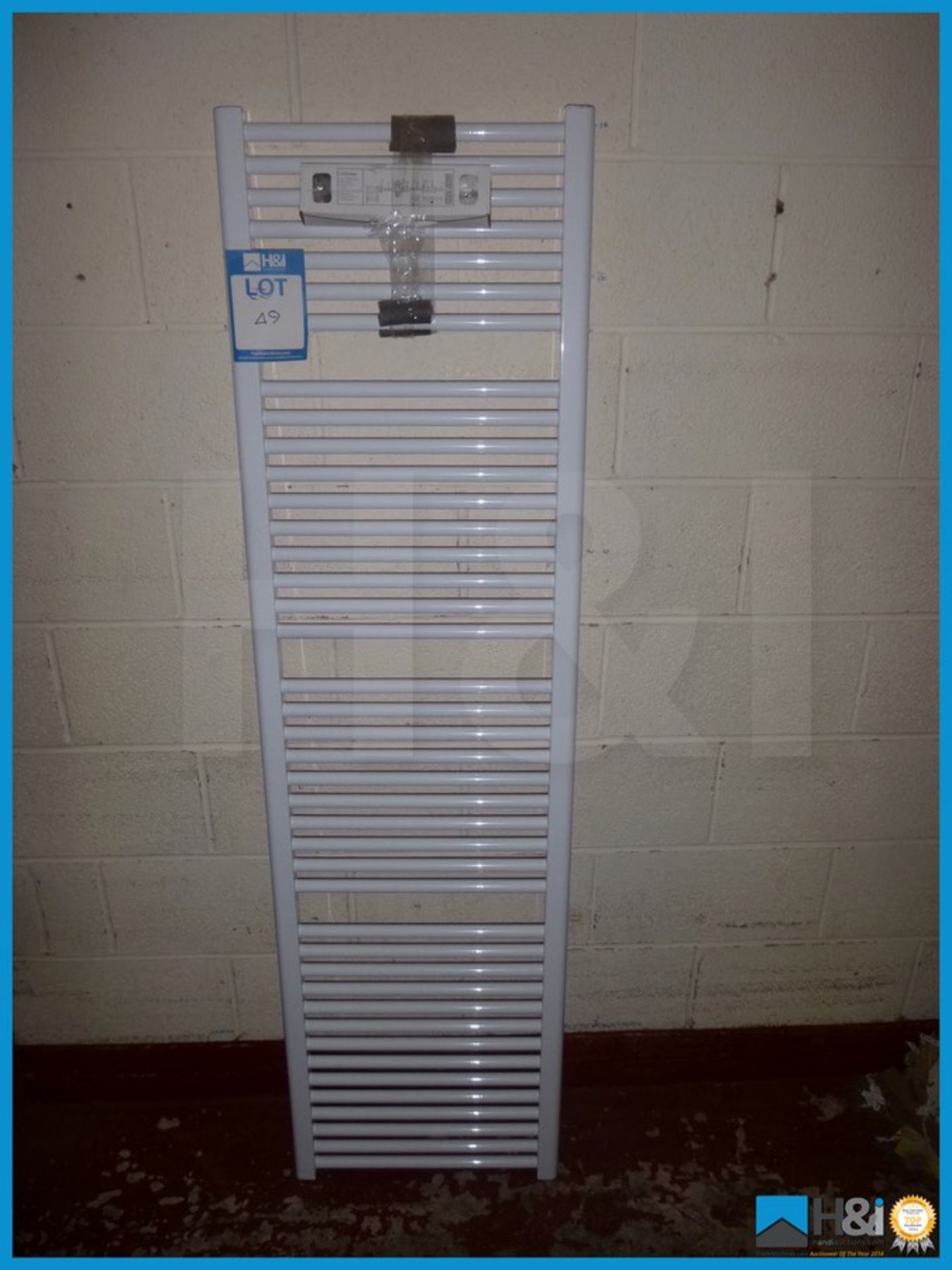 VOGUE WHITE DESIGNER LADDER RAIL, 1800X500 Appraisal: Good Serial No: NA Location: H&I Ltd., Unit