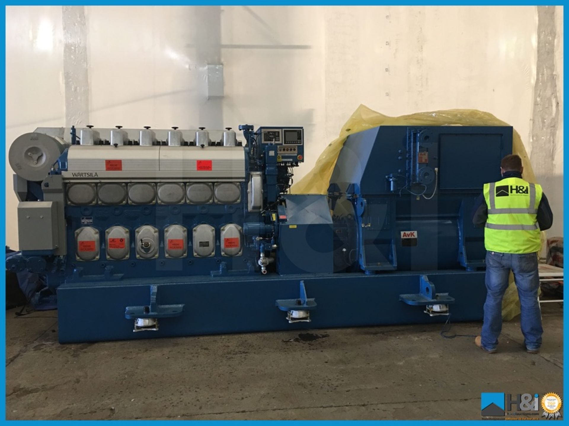 Unused Wartsila 6L20 high capacity diesel generator manufactured in 2013 for a large marine - Image 7 of 22