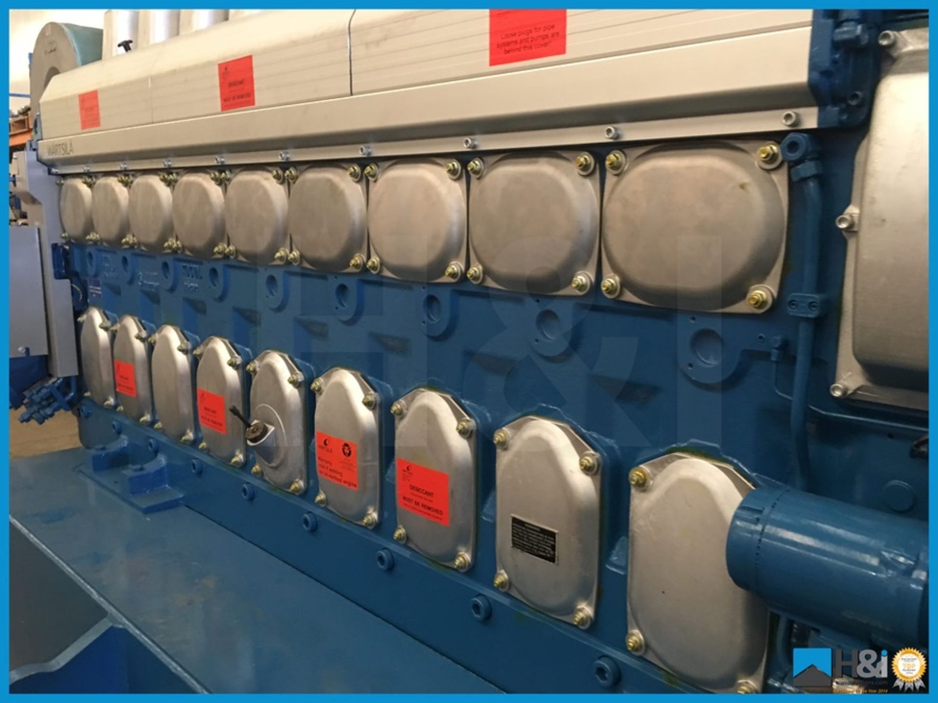 Unused Wartsila 9L20 high capacity diesel generator manufactured in 2013 for a large marine - Image 15 of 17