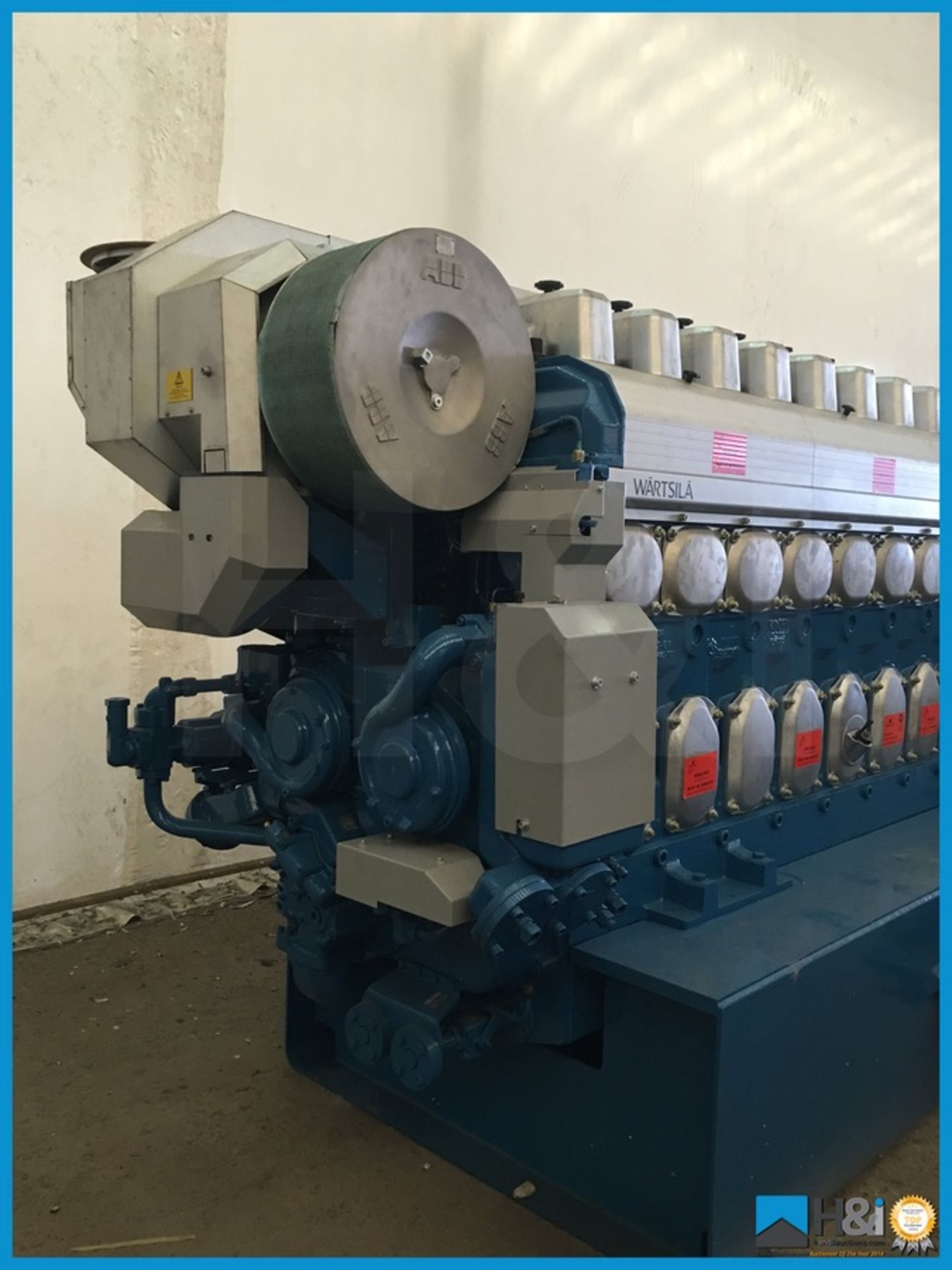 Unused Wartsila 9L20 high capacity diesel generator manufactured in 2013 for a large marine - Image 4 of 17