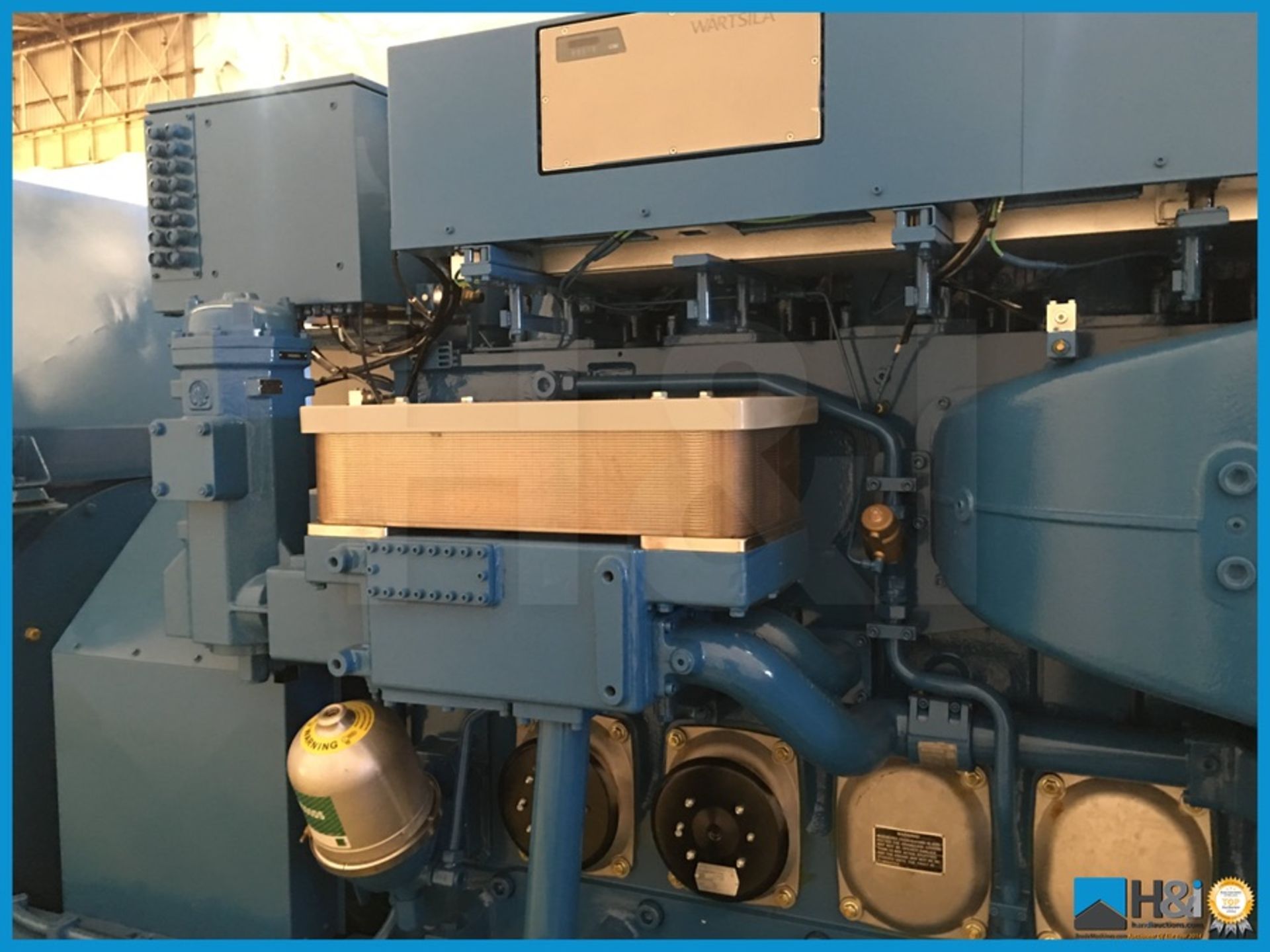 Unused Wartsila 6L20 high capacity diesel generator manufactured in 2013 for a large marine - Image 11 of 22