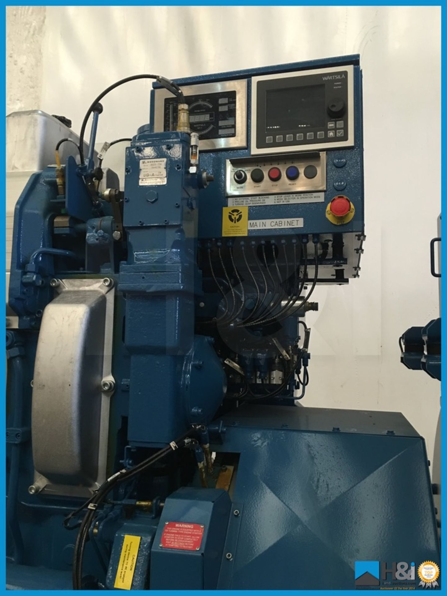 Unused Wartsila 9L20 high capacity diesel generator manufactured in 2013 for a large marine - Image 5 of 17