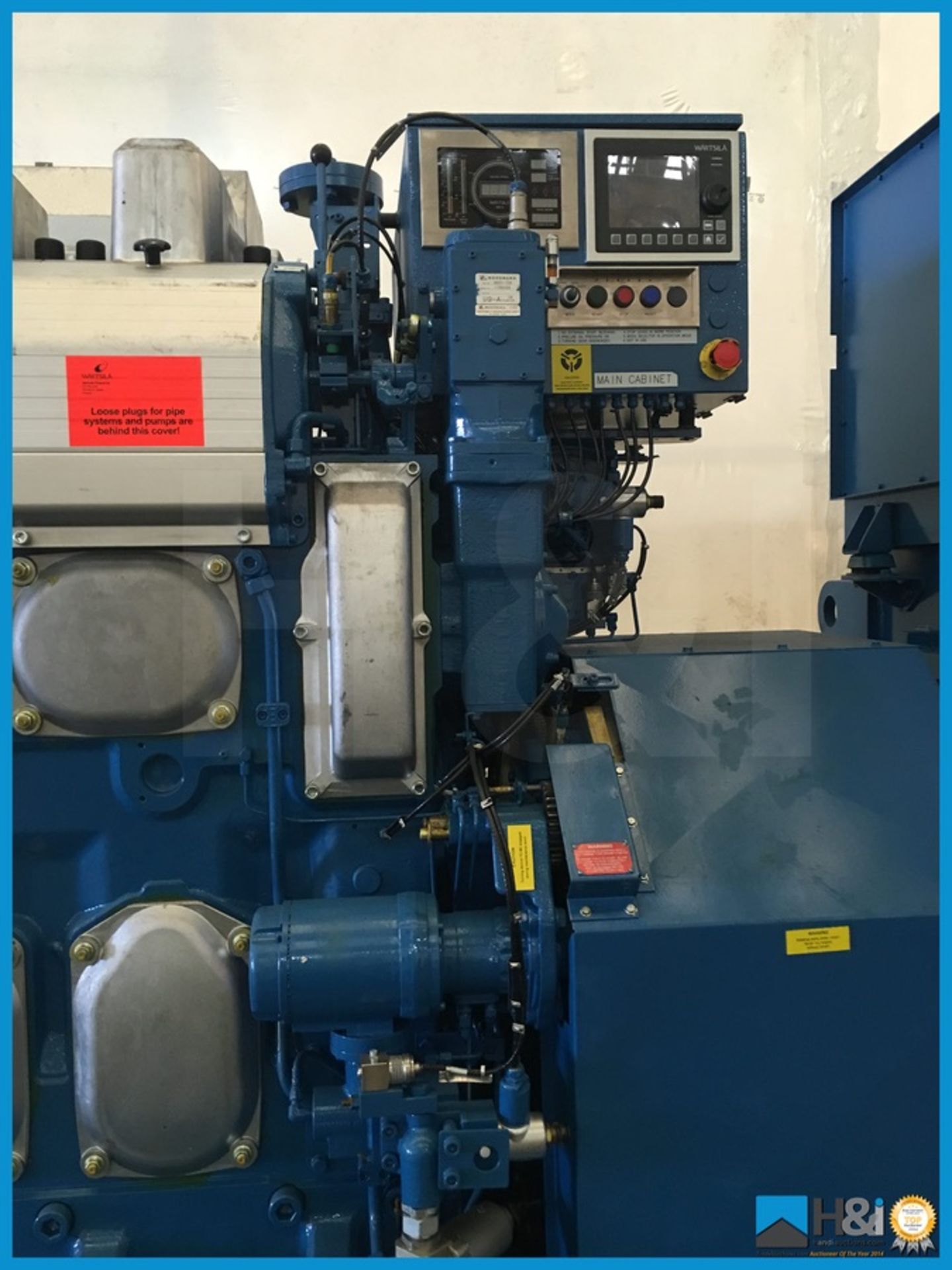 Unused Wartsila 8L20 high capacity diesel generator manufactured in 2013 for a large marine - Image 4 of 19