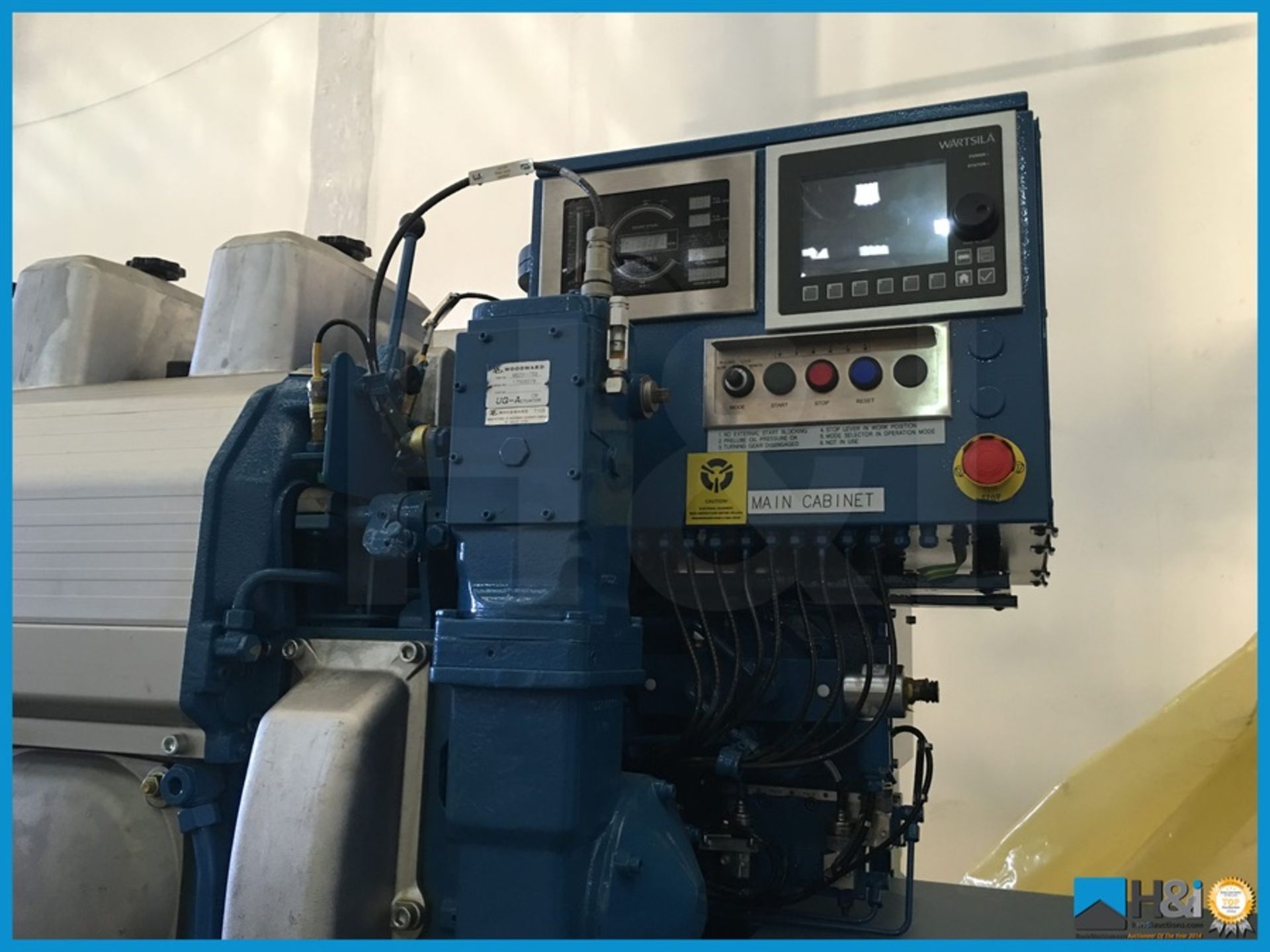 Unused Wartsila 6L20 high capacity diesel generator manufactured in 2013 for a large marine - Image 3 of 22