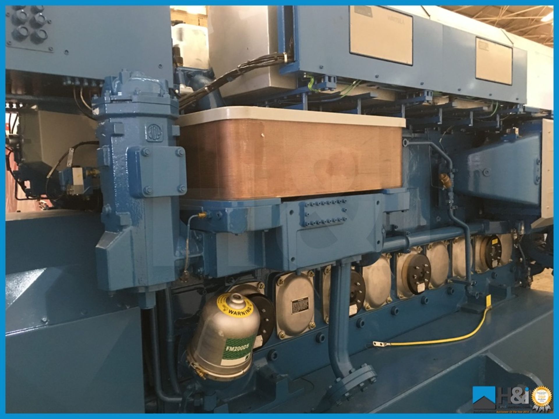 Unused Wartsila 9L20 high capacity diesel generator manufactured in 2013 for a large marine - Image 10 of 17