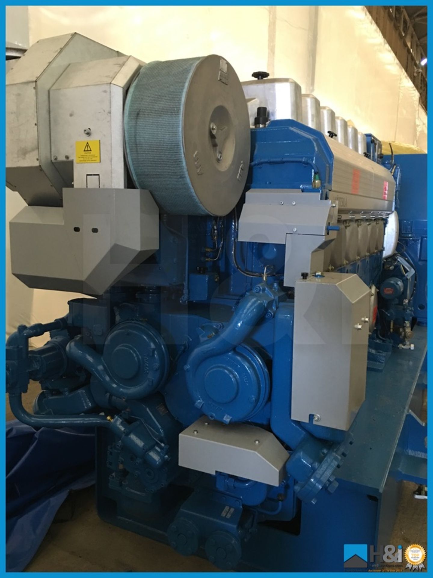 Unused Wartsila 6L20 high capacity diesel generator manufactured in 2013 for a large marine - Image 6 of 22
