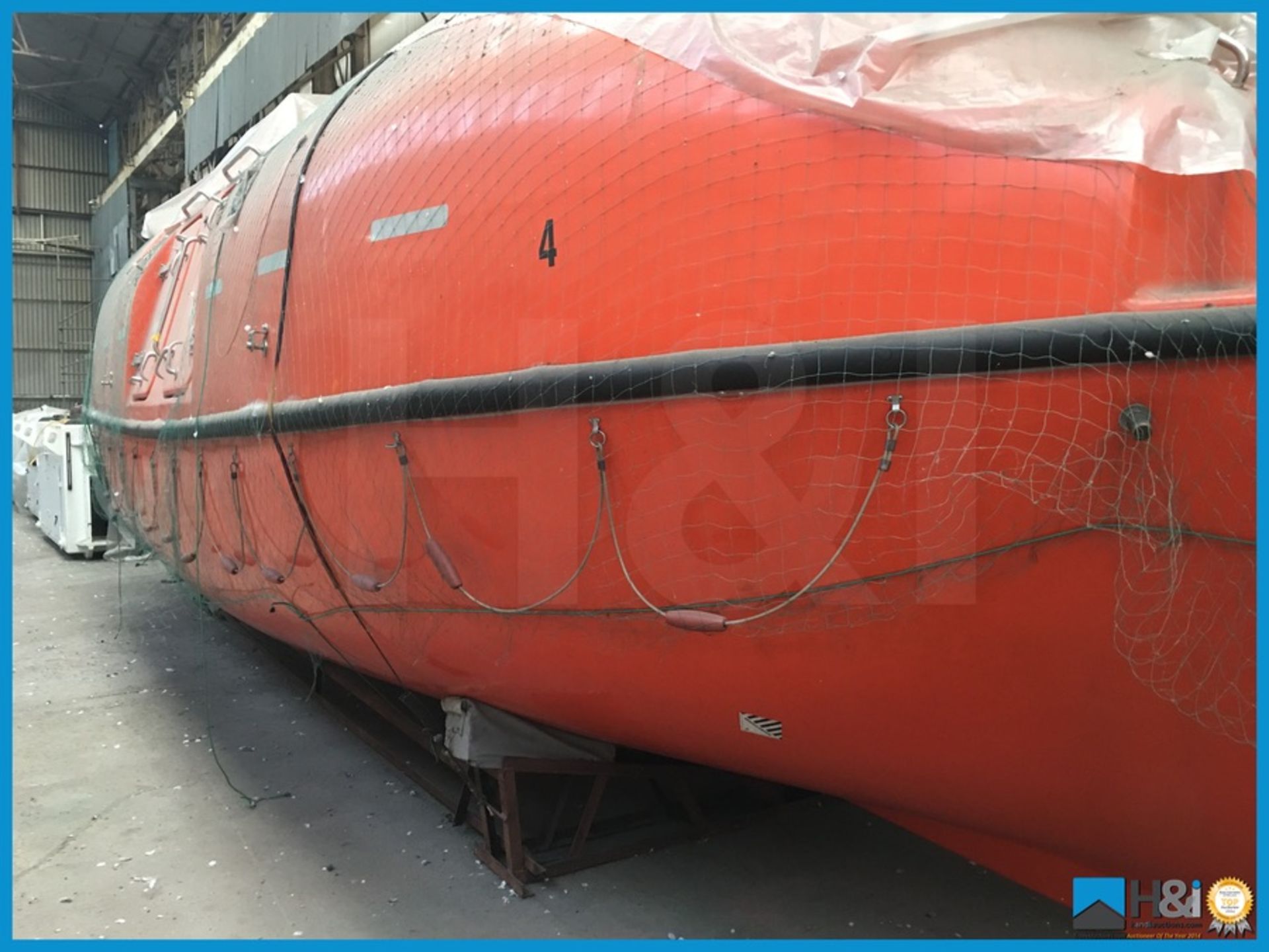 Noreq LBT935T totally enclosed lifeboat built approximately 2010 for same marine project as the - Image 7 of 38