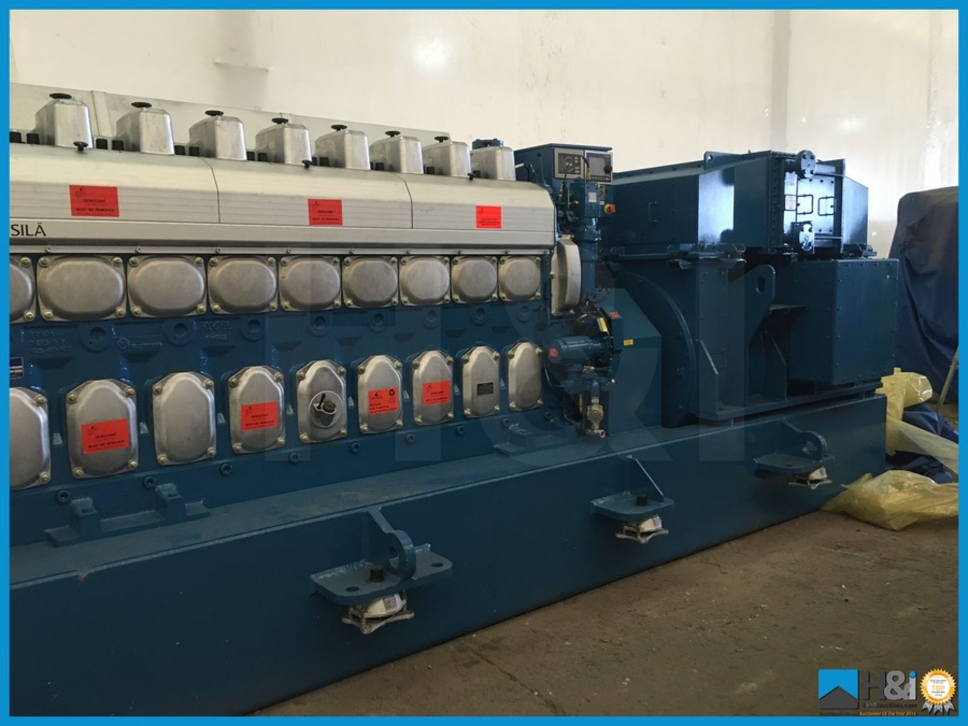 Unused Wartsila 9L20 high capacity diesel generator manufactured in 2013 for a large marine - Image 3 of 17