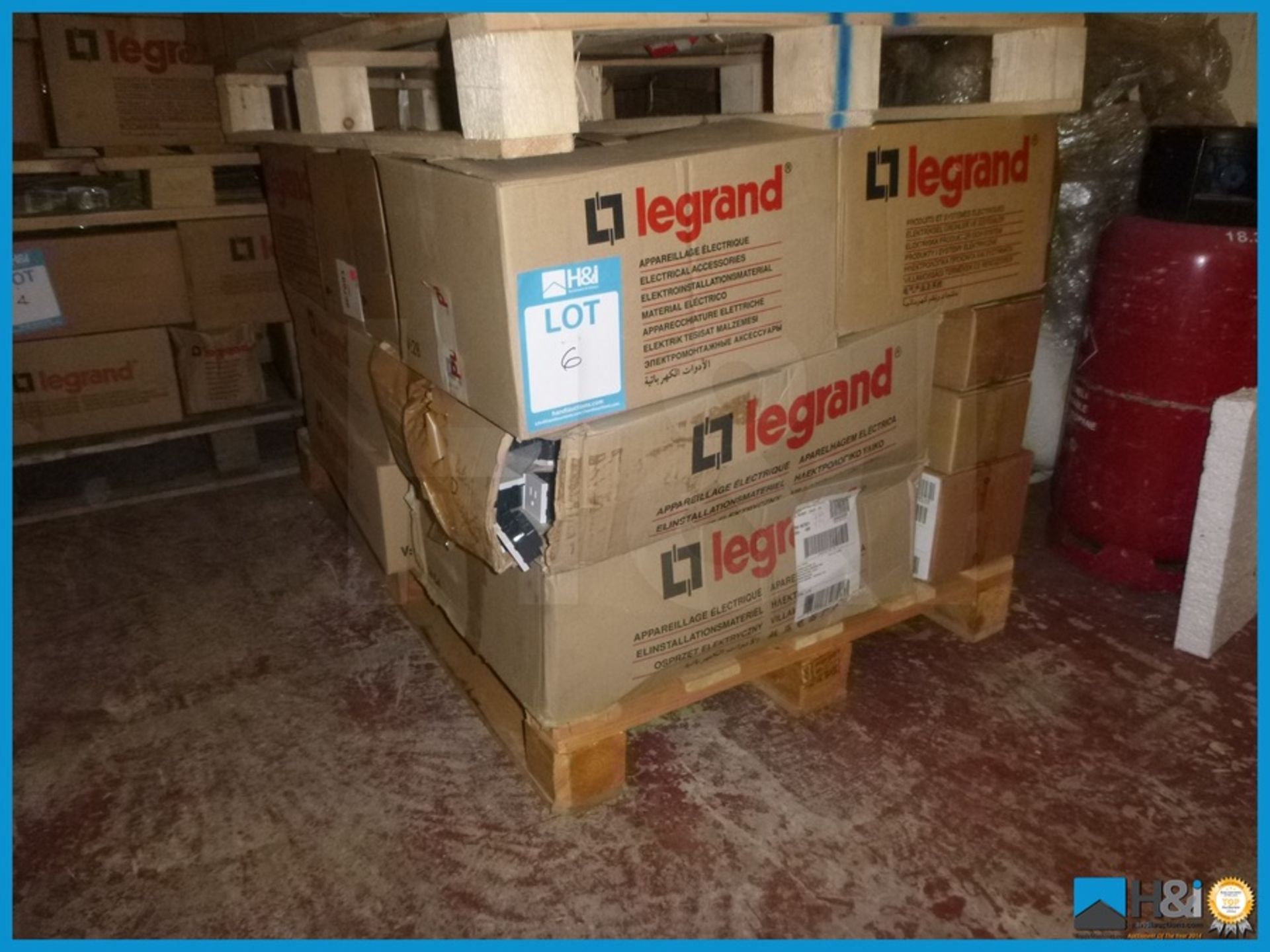 PALLET OF MIXED LEGRAND STOCK Appraisal: Viewing Essential Serial No: NA Location: Brierley Hill,