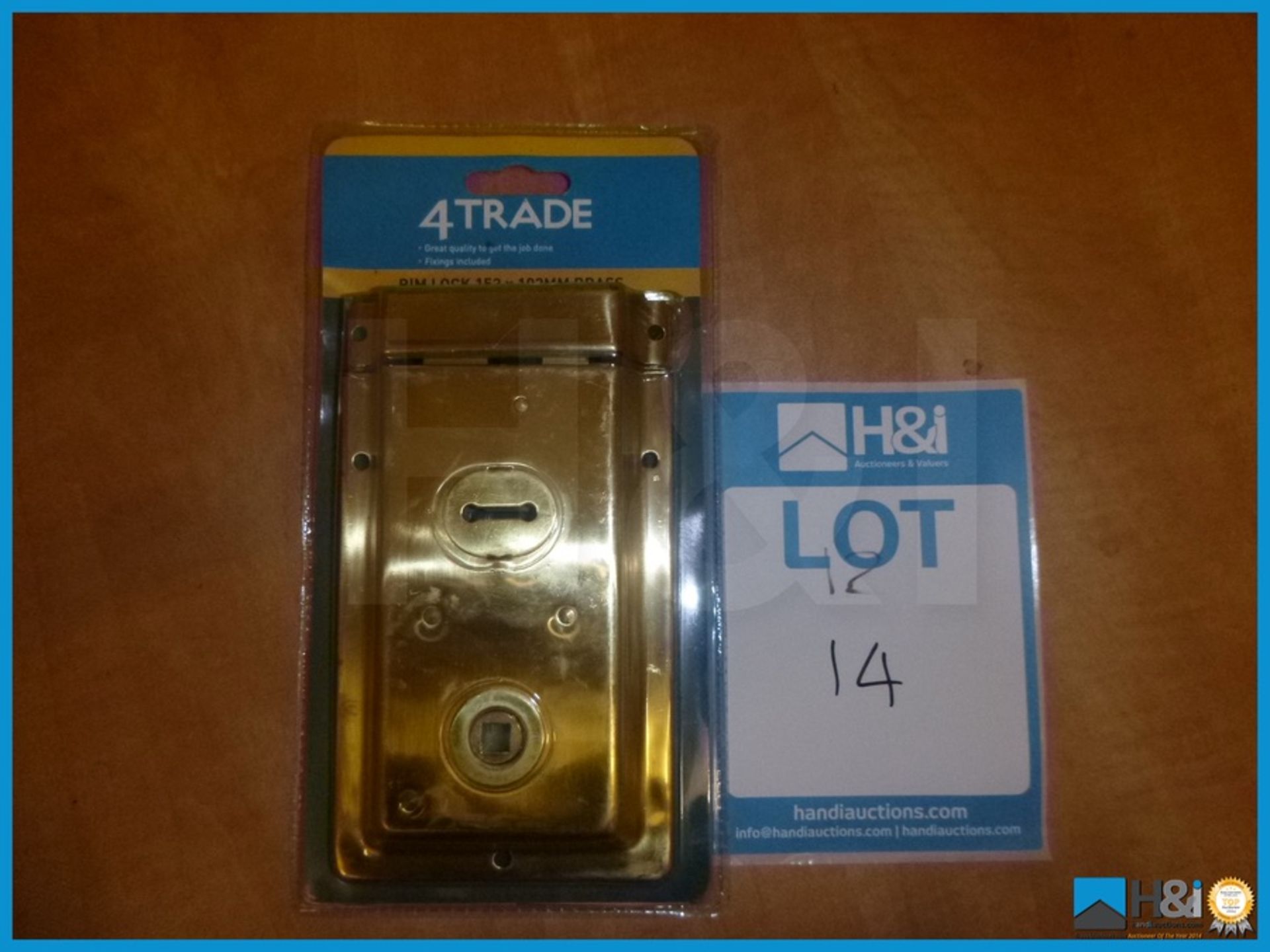 4TRADE BRASS RIMLOCK 152 X 12MM, FIXINGS INCLUDED Appraisal: Viewing Essential Serial No: NA