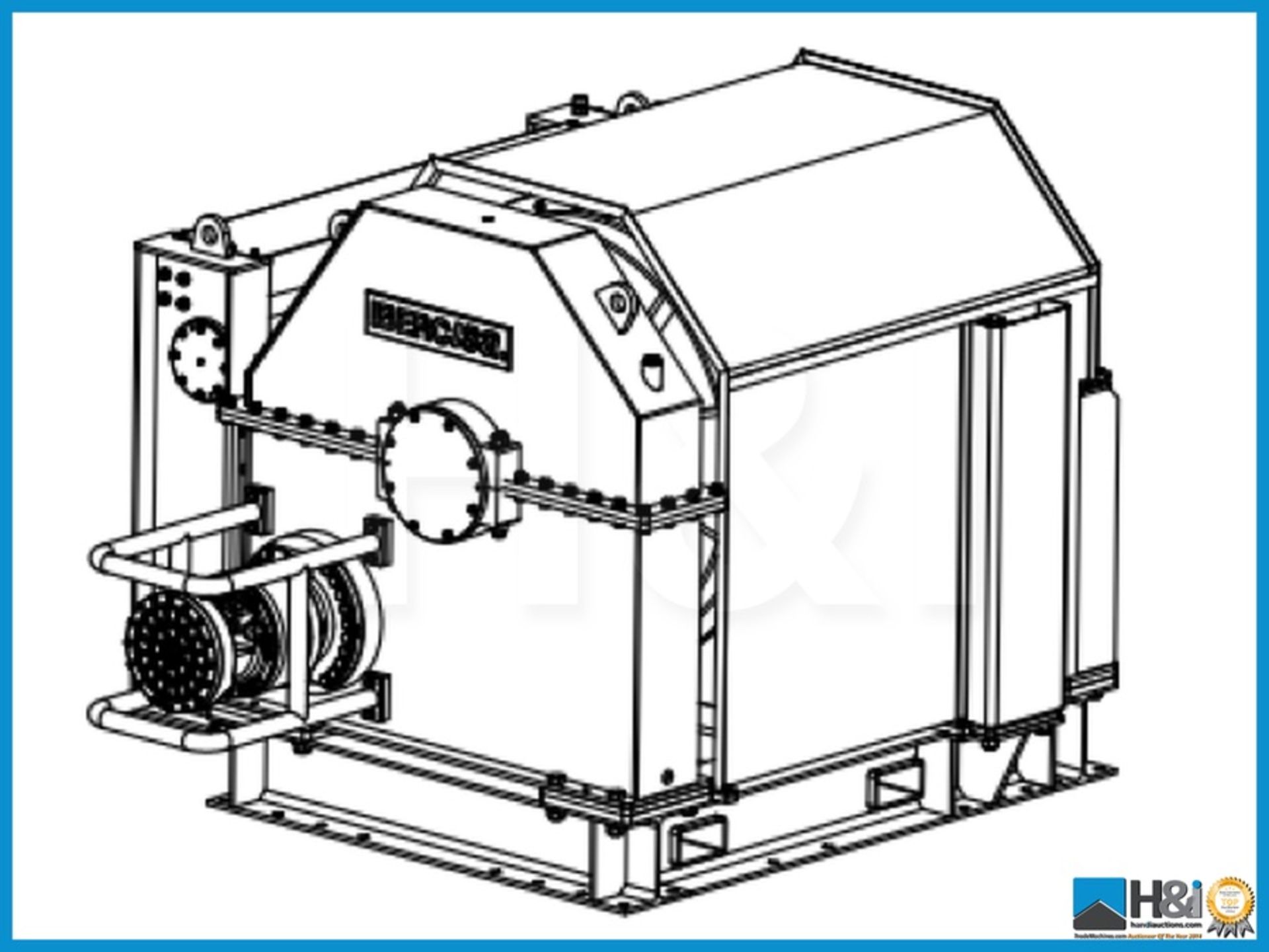 New and unused Ibercisa 35t Hydraulic drum winch. Western European manufactured. 35te WLL Winch is - Image 2 of 7