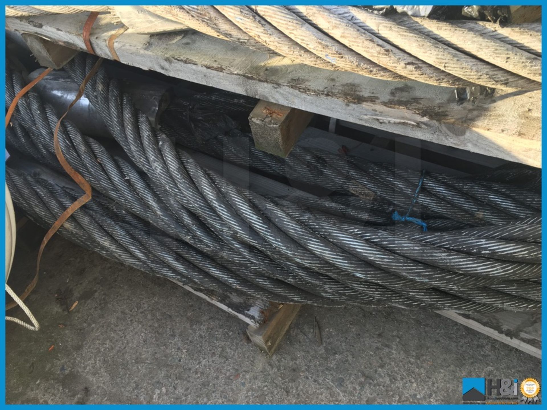 12.5 metre wire rope 90mm dia with soft eye loops 116tonne capacity with certification Appraisal:
