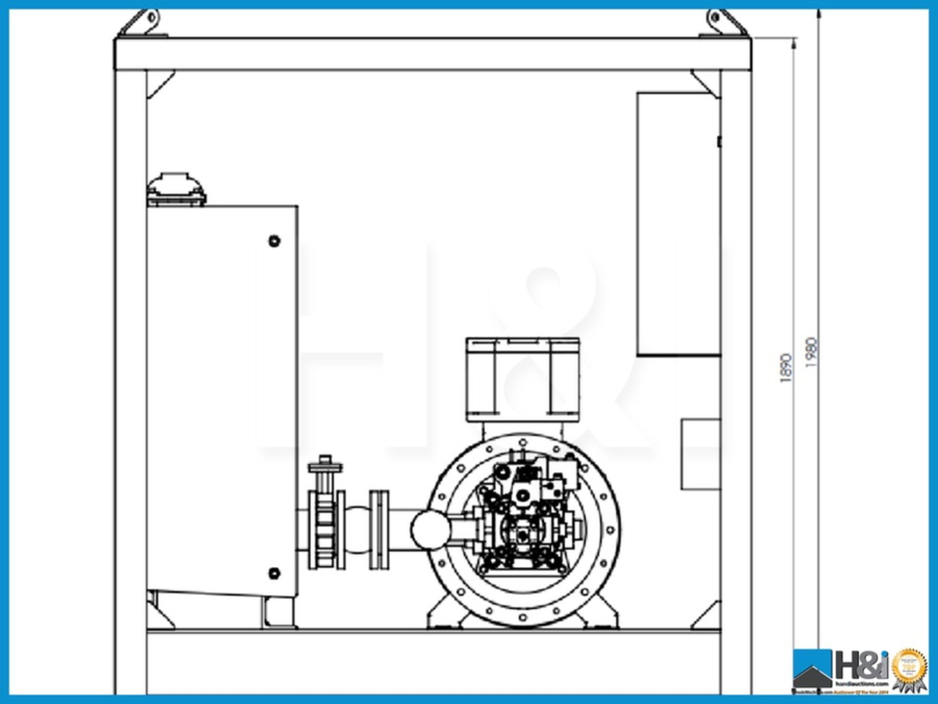 75kW Zone 1 Ibercisa Electro Hydraulic Power Unit. Western European manufactured. The Electro - Image 5 of 6