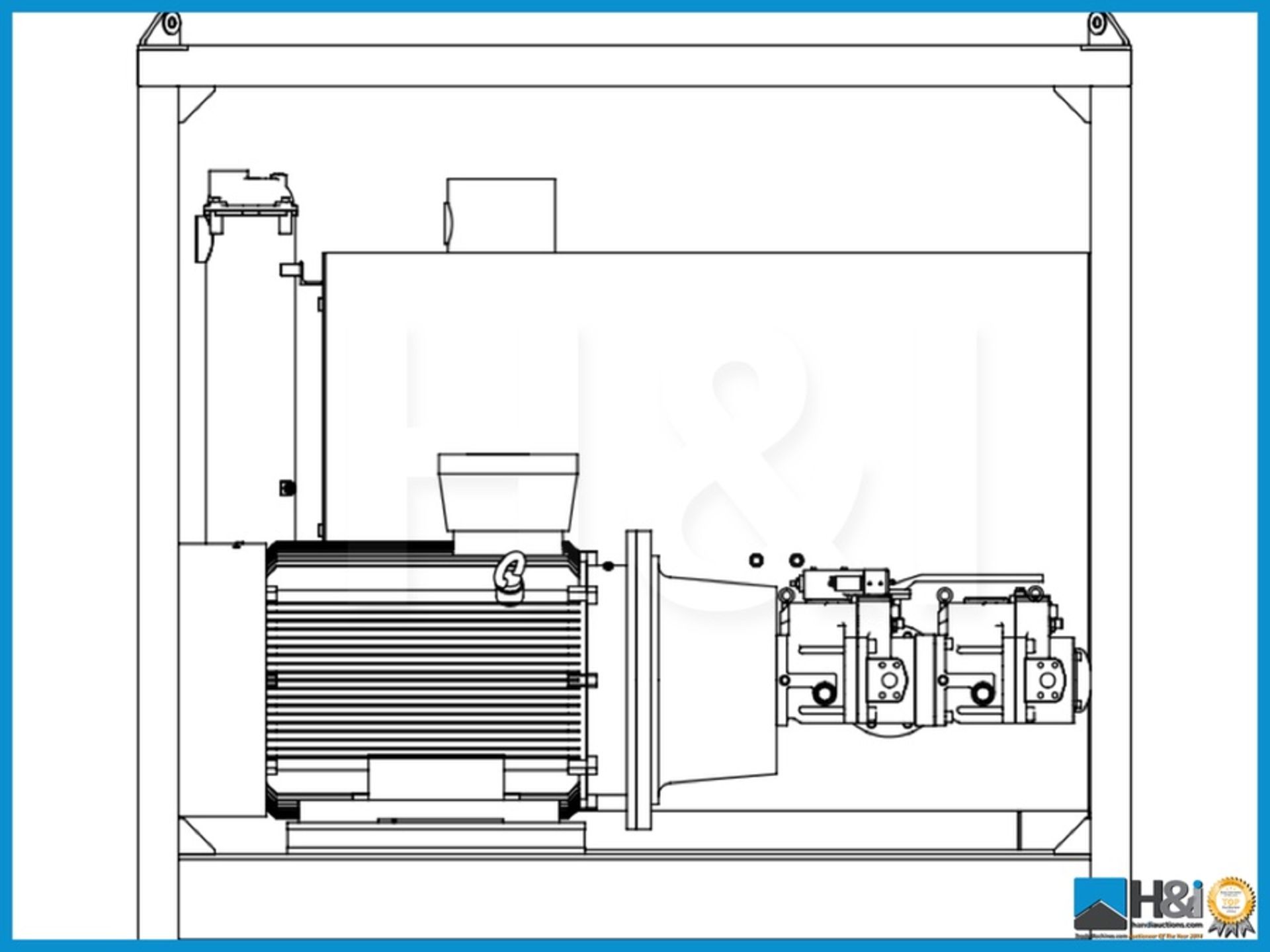 132kW Zone I Ibercisa Electro Hydraulic Power Unit. Western European manufactured. The Electro - Image 5 of 5