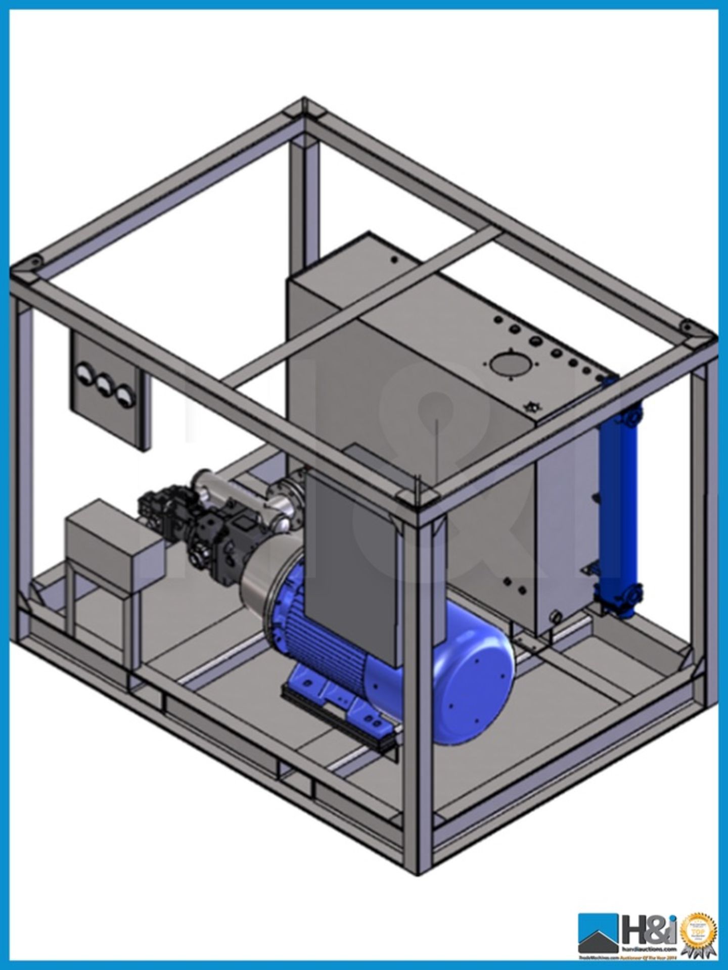 75kW Zone 1 Ibercisa Electro Hydraulic Power Unit. Western European manufactured. The Electro - Image 2 of 6