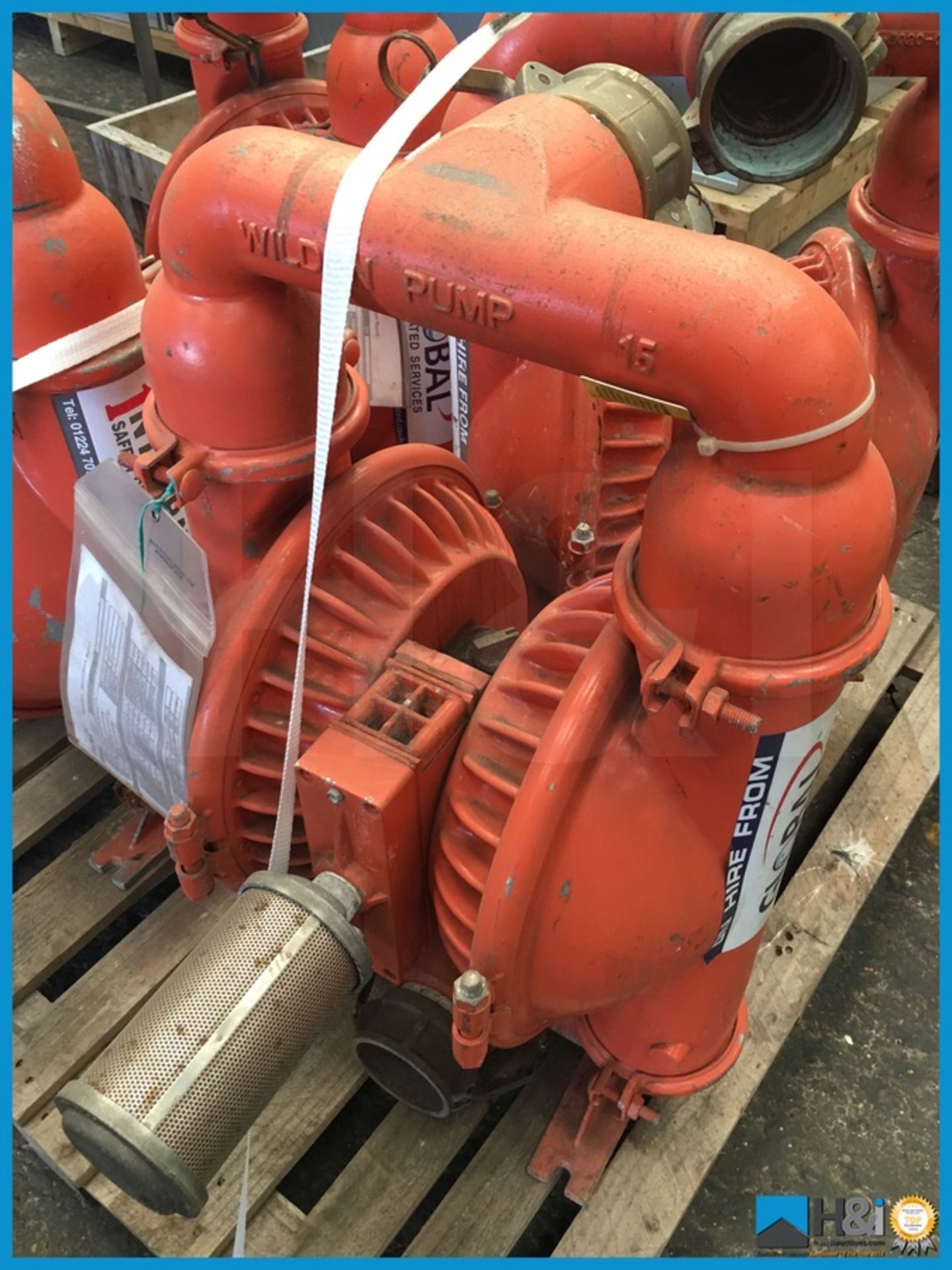 3" diaphram air operated Wilden fluid pump in good working order Appraisal: Good Serial No: NA