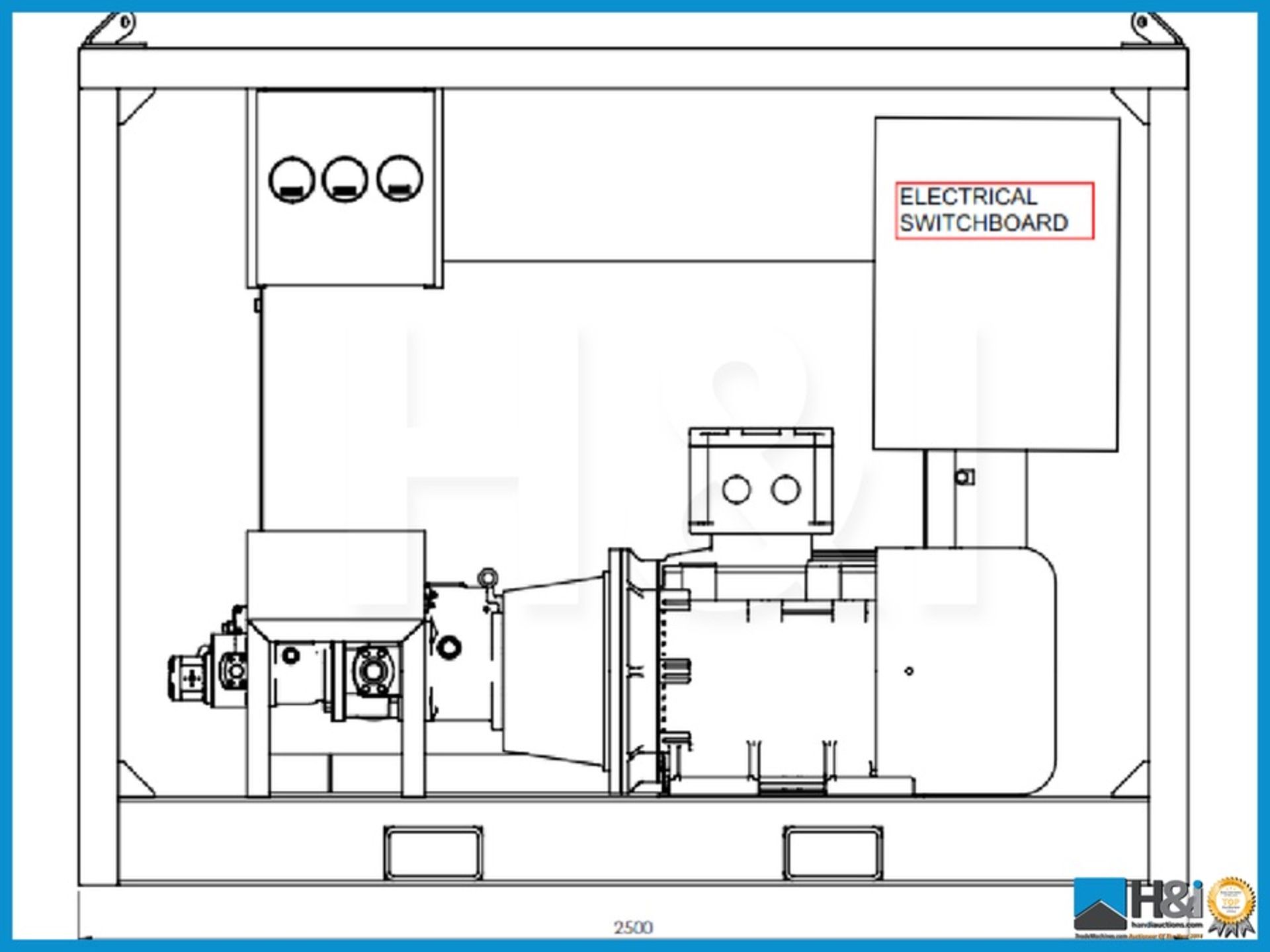 75kW Zone 1 Ibercisa Electro Hydraulic Power Unit. Western European manufactured. The Electro - Image 4 of 6