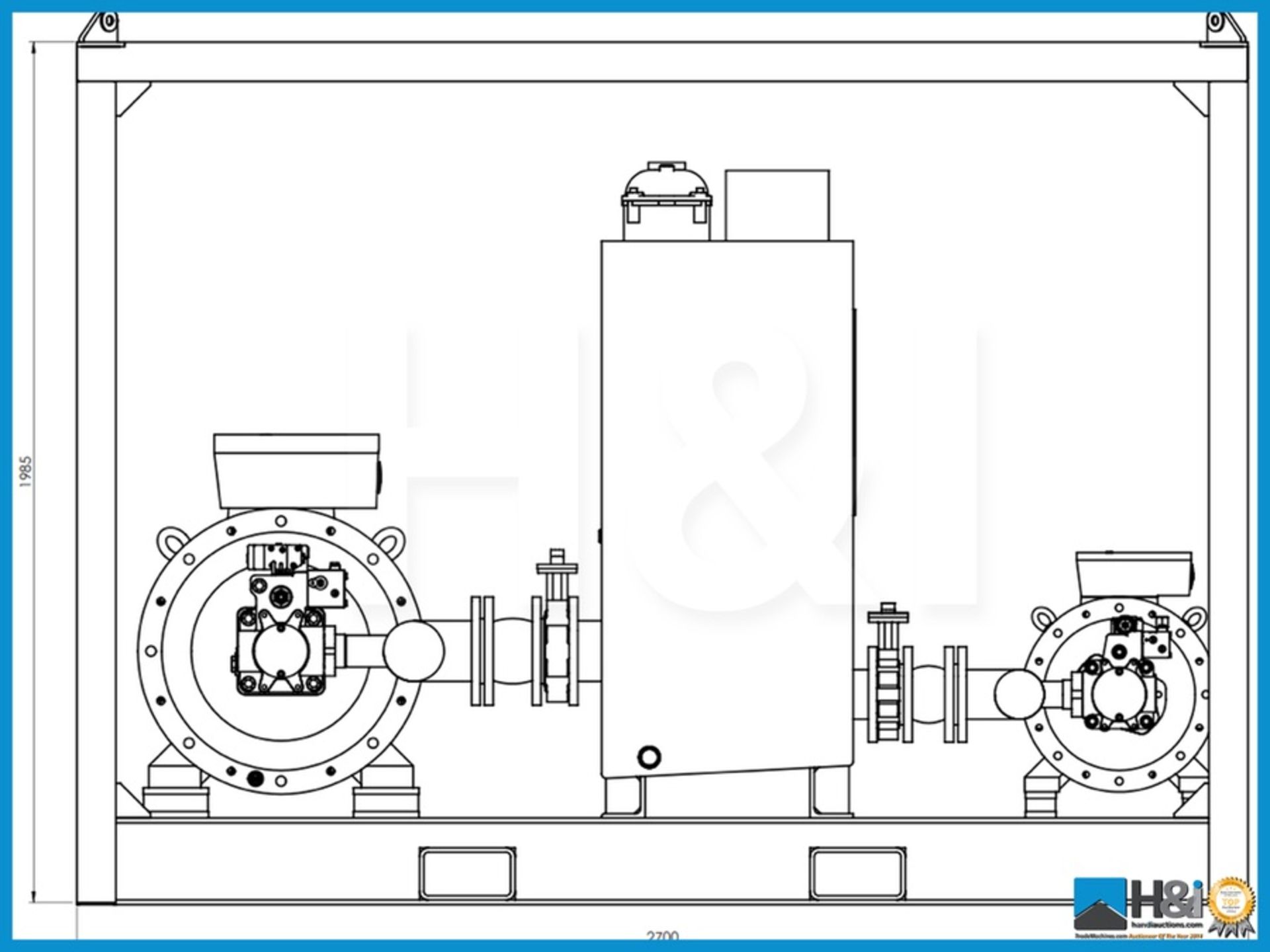 132kW Zone I Ibercisa Electro Hydraulic Power Unit. Western European manufactured. The Electro - Image 3 of 5