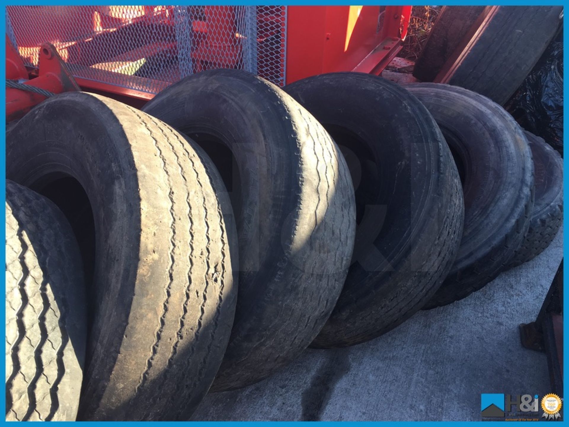 11 x large used tyres Appraisal: Good Serial No: NA Location: Aberdeen, Scotland Viewing: Friday 2nd - Image 2 of 4