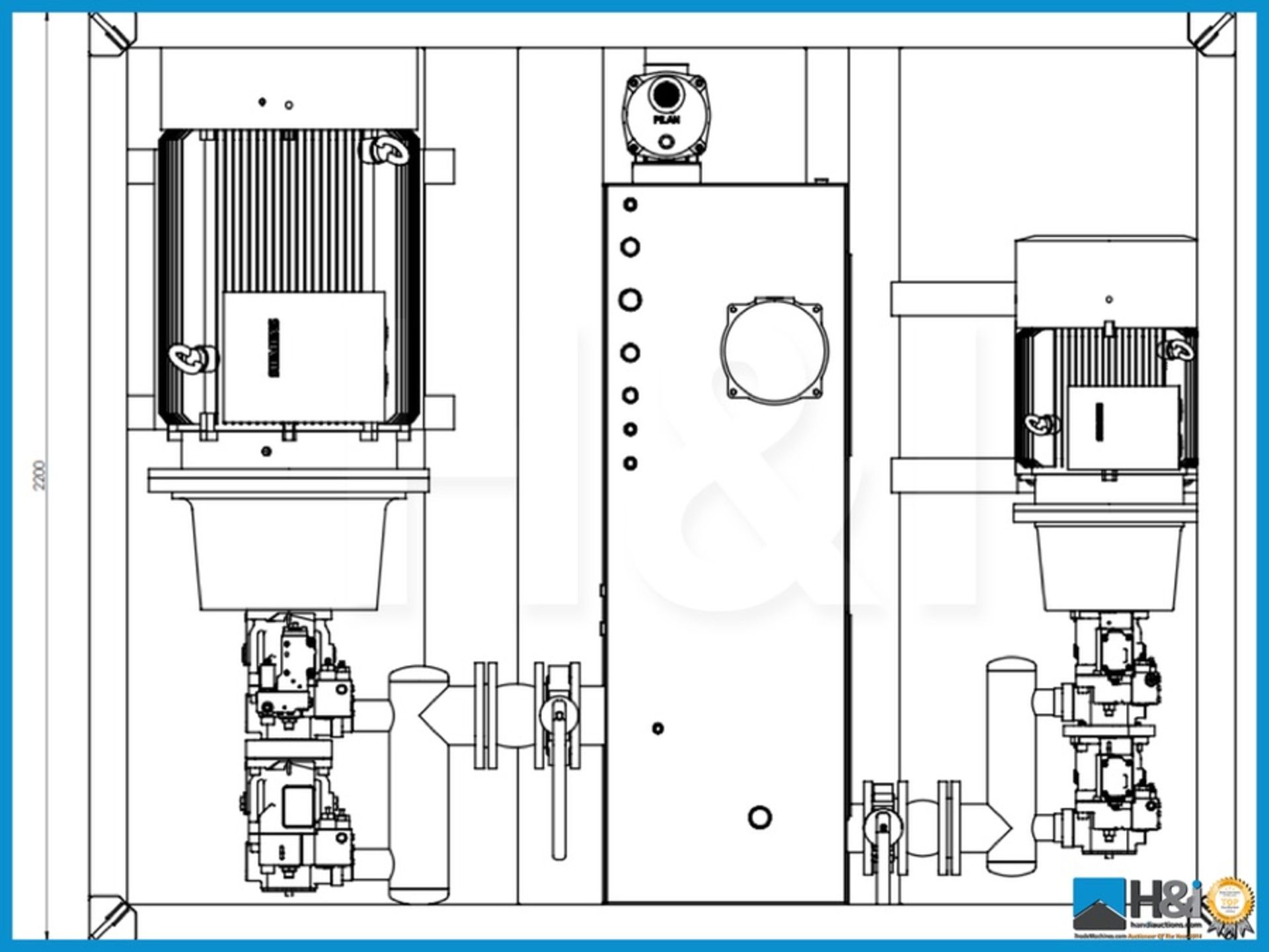 132kW Zone I Ibercisa Electro Hydraulic Power Unit. Western European manufactured. The Electro - Image 4 of 5